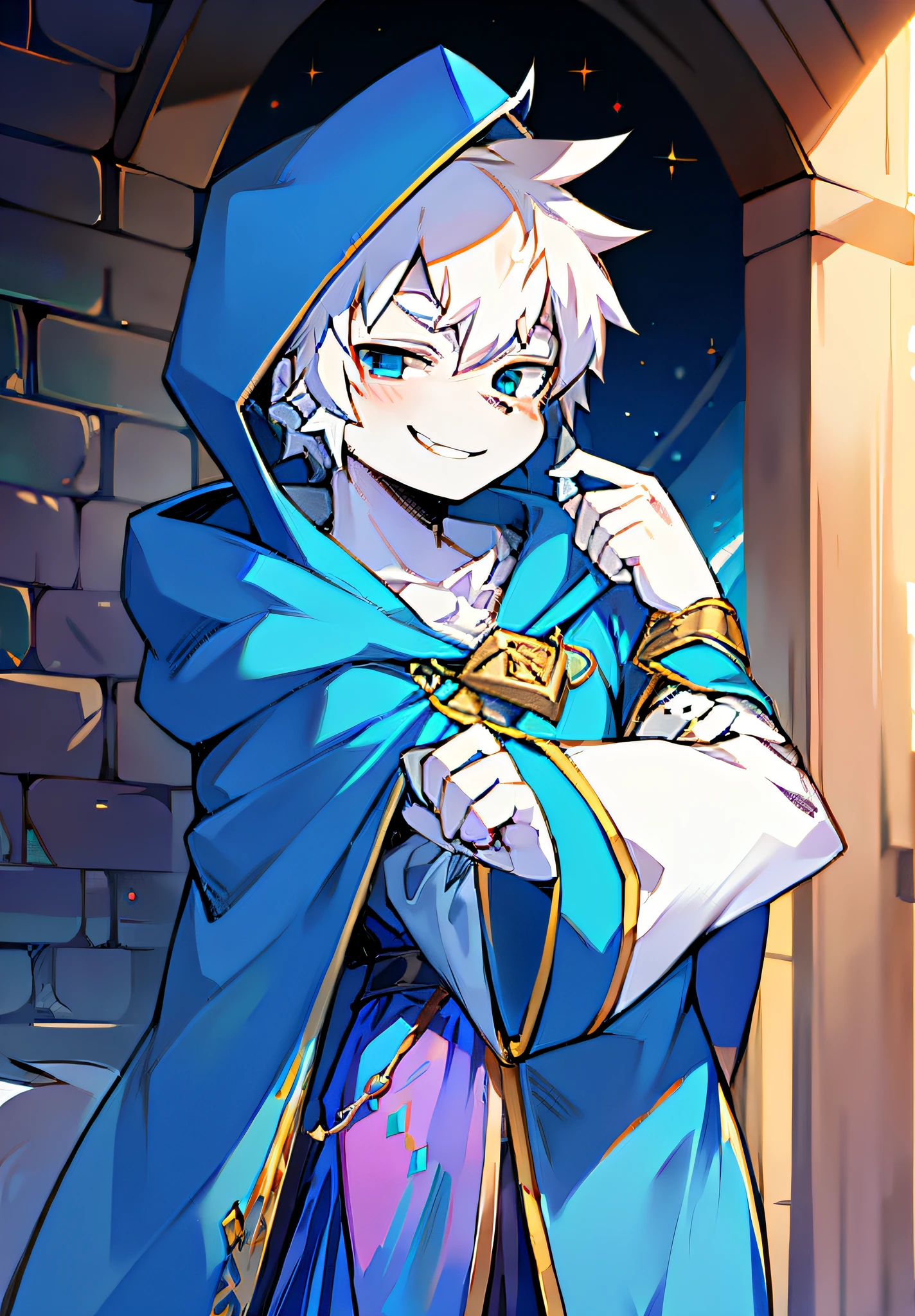 mage outfit, blue outfit, medieval outfit