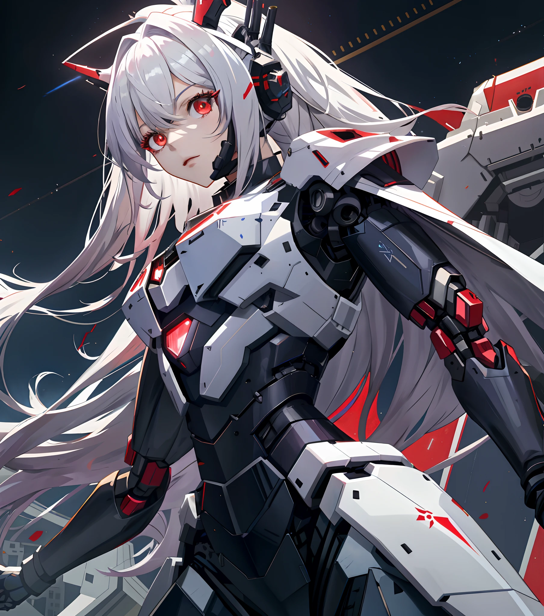 (burning city in the background:1.2), blurry background, looking forward full body, silver hair, long ponytail, white jacket open, black bikini, visible abdomen, photo from the waist up, volumetric lighting, white jacket, red katana on the back, multicolored eyes, (blue and red heterochromia1.4), detailed eyes, hyper detailed, serious face, slightly irritated, highly detailed, beautiful, small details, ultra detailed, best quality, intricate, hyper-realism, sharp, digital illustration, detailed, realism, intricate, 4k, 8k, trends in the arts station, good anatomy, beautiful lighting, award-winning, photorealistic, realistic shadows, realistic lighting, beautiful lighting, raytracing, intricate details, grumpy, rule of thirds, masterpiece, (illustration: 1.1), high resolution, (extremely detailed CG, unit, wallpaper 8k: 1.1), beautiful face, highly detailed face, ultra realistic, masterpiece, bokeh, extremely detailed, intricate, abdomen, small breasts, thin, colorful, vibrant colors, front view, small breasts, abdomen
