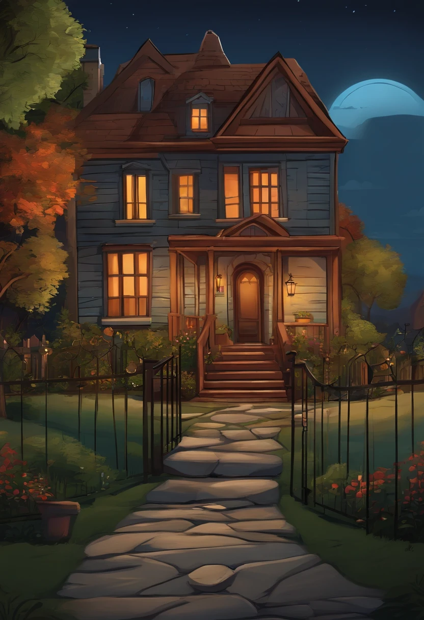 cartoon poor house background