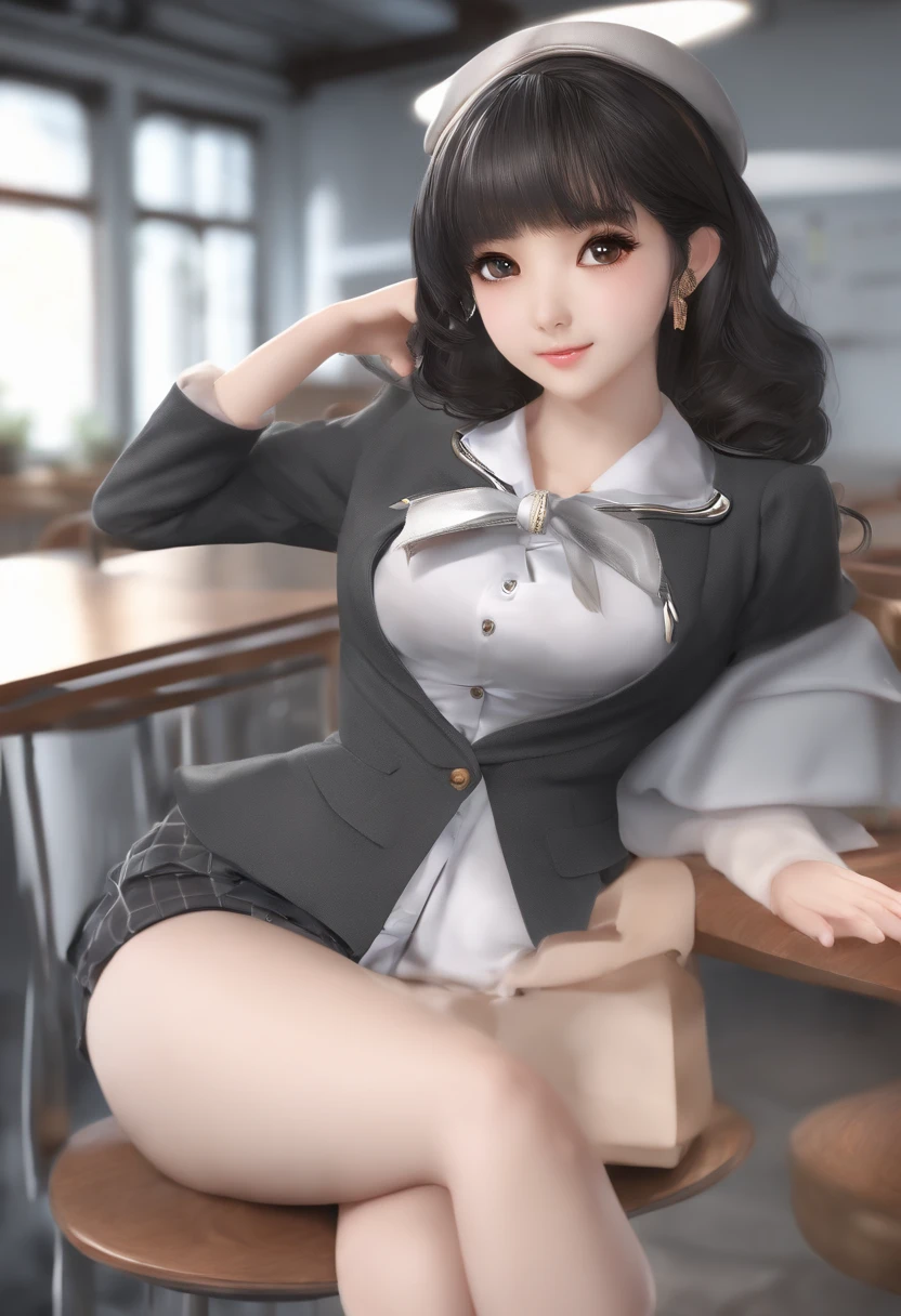Photorealistic, just like image but real girl, waitress in a bar club leaning on a bar doing a standing split, show entire leg of leg that is extended, cute foot pointing her toes, pantyhose feet, (((black hair)(long black wavy hair with bangs, black bangs hair))), black pantyhose with cotton gusset at the crotch, skimpy black waitress uniform with a ((wearing a gold name tag on her shirt)), 20 yrs old, black sheer gloss pantyhose, cute bubble butt in pantyhose out to the side, (((black pantyhose with cotton panel crotch))), one leg is straight up hyper extended, holding leg up with one arm, hand grabbing ankle of leg that is up, girl face is beautiful and looking right at the camera, photorealistic, shiny realistic black pantyhose, (((cute pantyhose foot above her head, (extend image to show her foot on extended leg), she leans on a bar in a night club, (((sexy waitress at a fancy NY bar)))