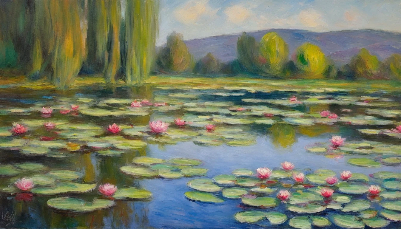 Claude Monet,waterlily pond