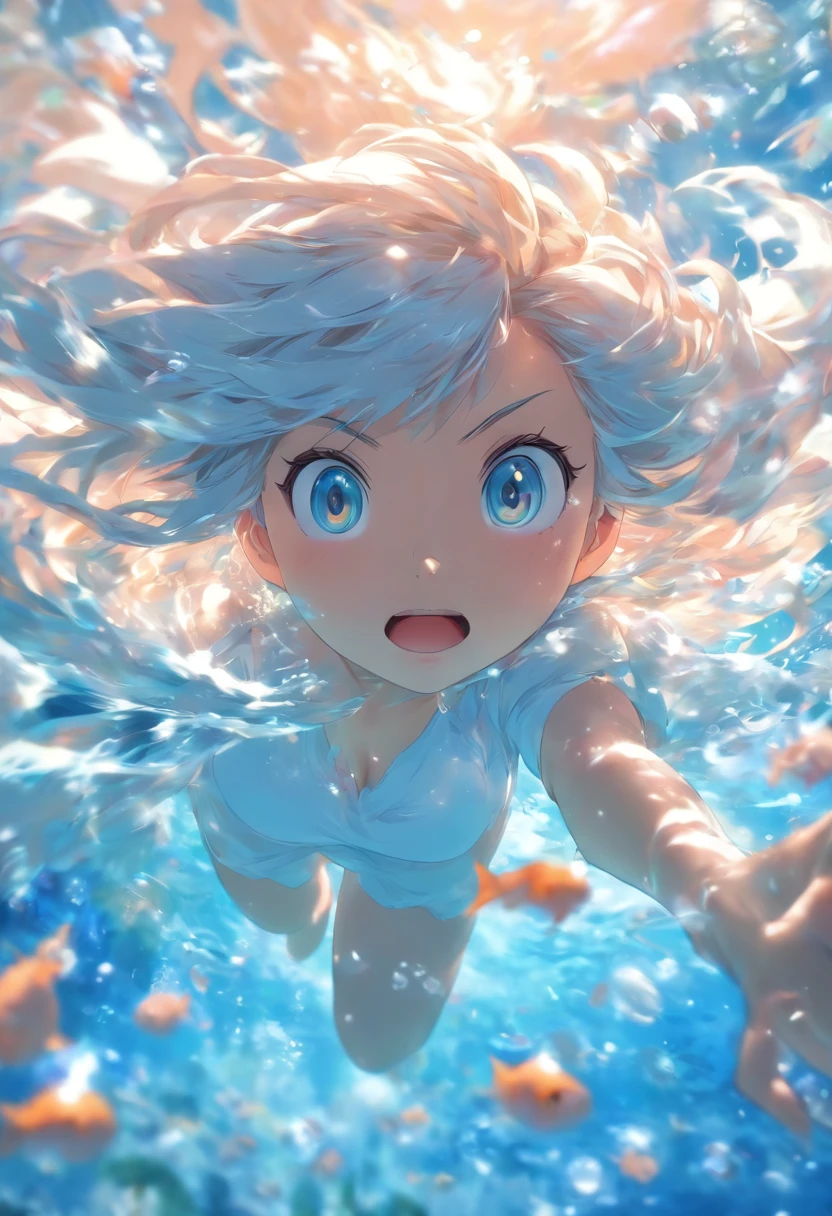 There is one ultra-realistic girl。She has a slender physique、Height is 155 cm。Her hair has a pale pink color and、、Hairstyle is Twintails。Hair is smooth、Blowing in the wind。A spiral horn grows from her head.、Luxurious ornaments complement the corners around it。Her eyes are a beautiful purple color.、Staring at this。Her nose was not very high.、has shiny pink lips。With a smile on your face、teeth showing.。Red ribbon flutters in the wind from the neck.。She wears a cheongsam with a white undertone.、The pattern is green。pure、Loose shoulders。For the lower body, I'm wearing long pink pants that are easy to move in..。A red band is visible from the waist。She is clenching her fists.、There are 5 fingers on each side.。Background in the wilderness forest、High Mountains々And the lake looks far away。It's from the camera's point of view.、shyly smile。