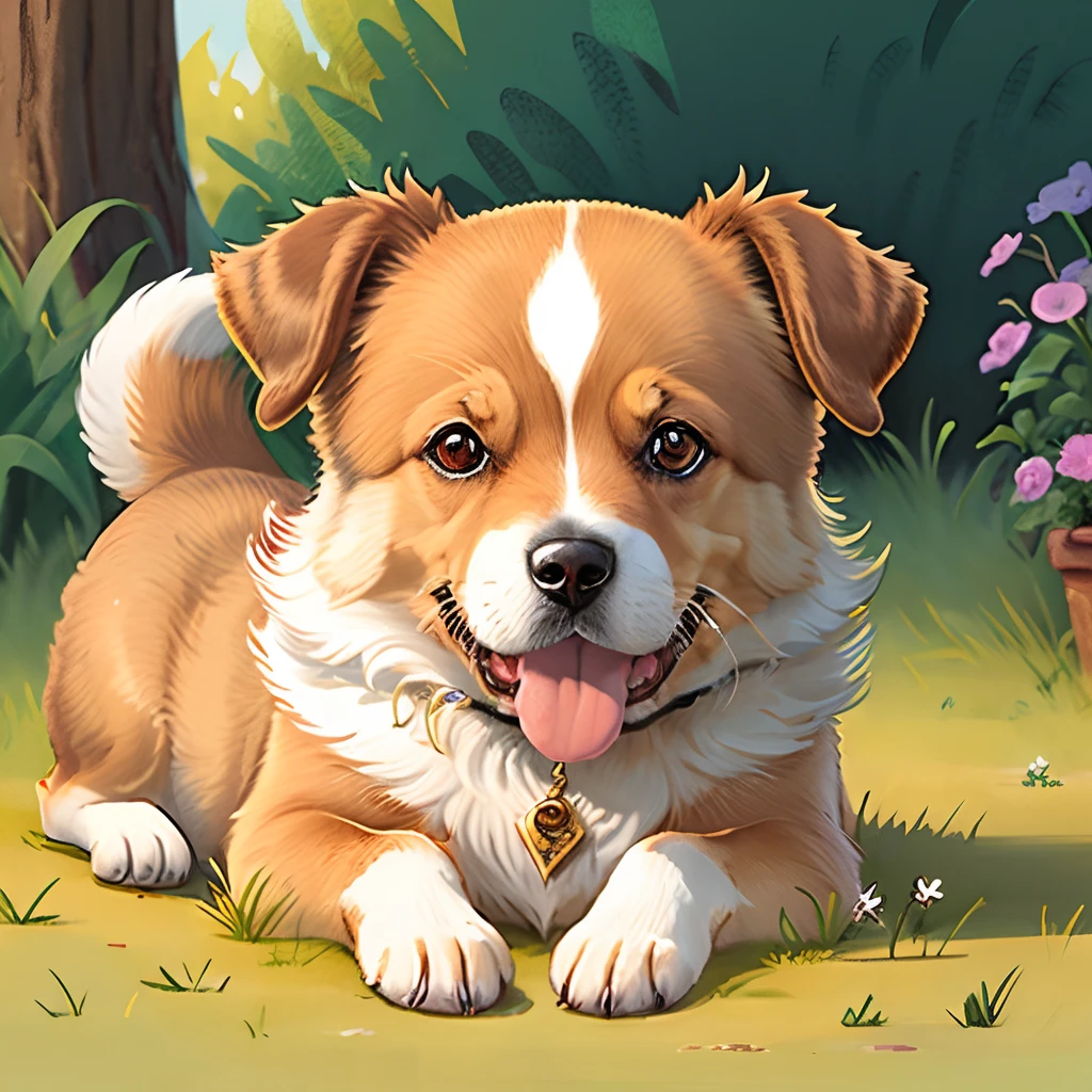 Dog Illustration Cute