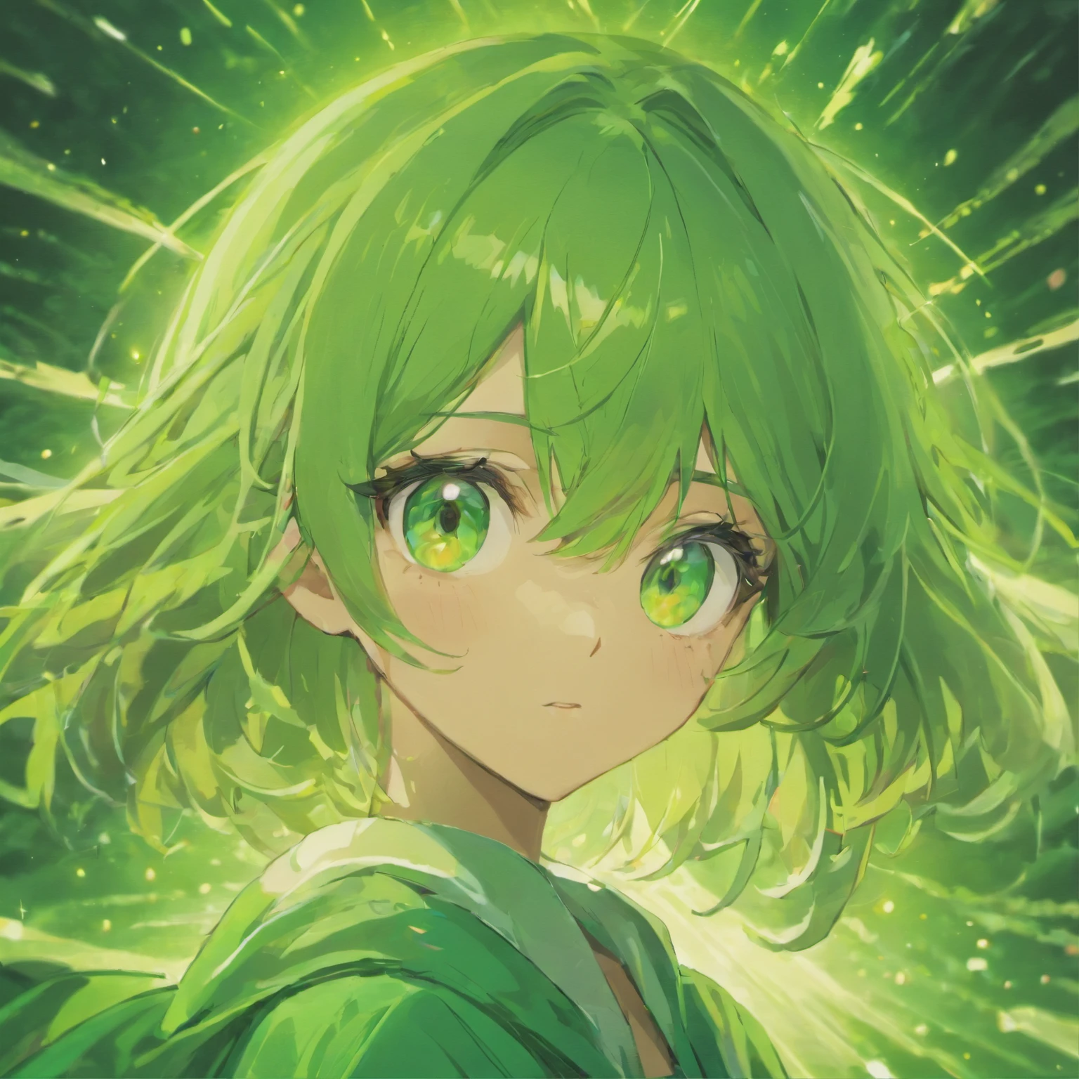 Green eyes, Focus on the eyes