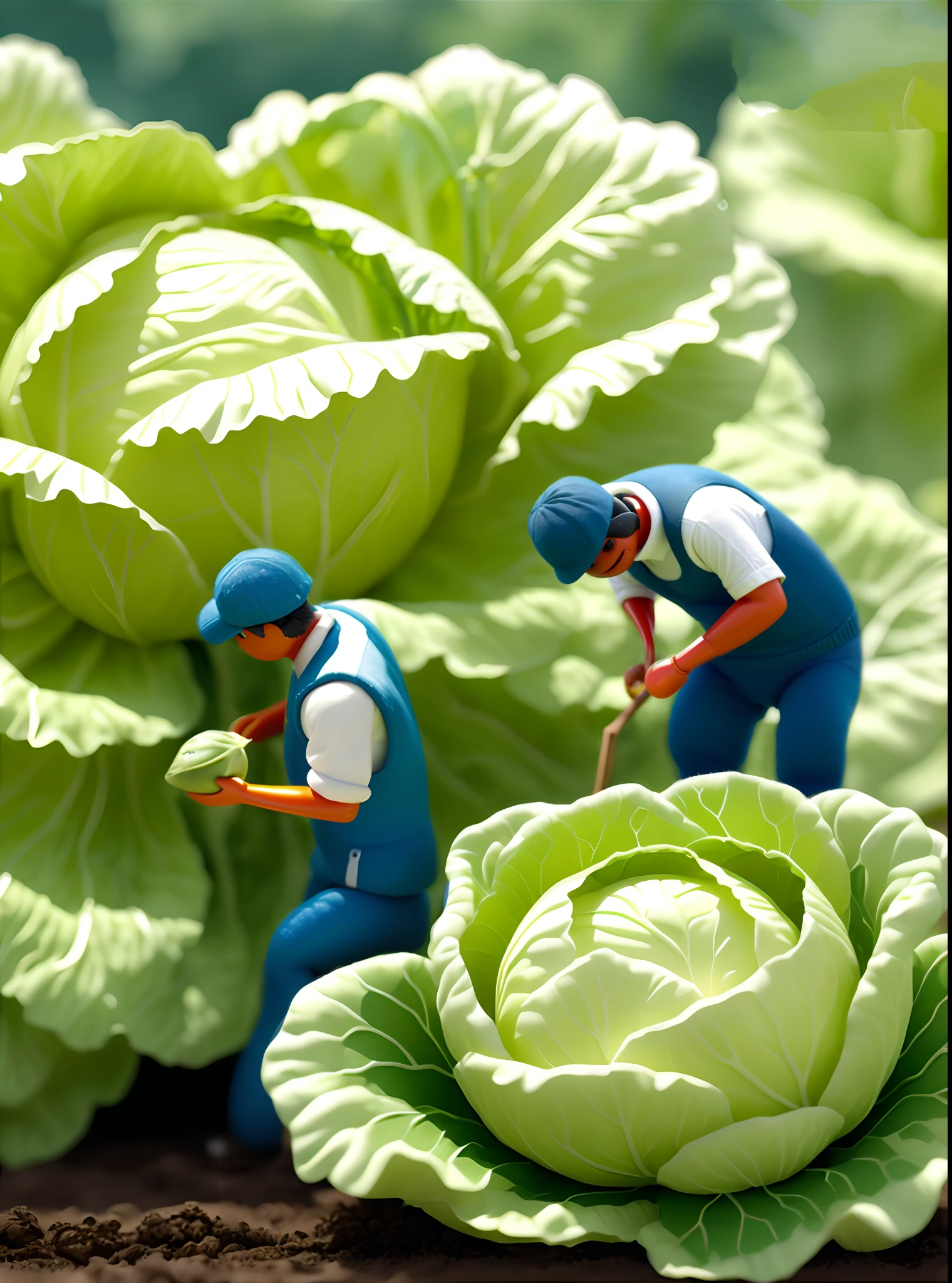 "Anthropomorphic tomato and cucumber with arms and legs, Stand on the race starting line on a lush green field. Tomatoes and cucumbers are dressed in sports gear, Prepare for the sprint."