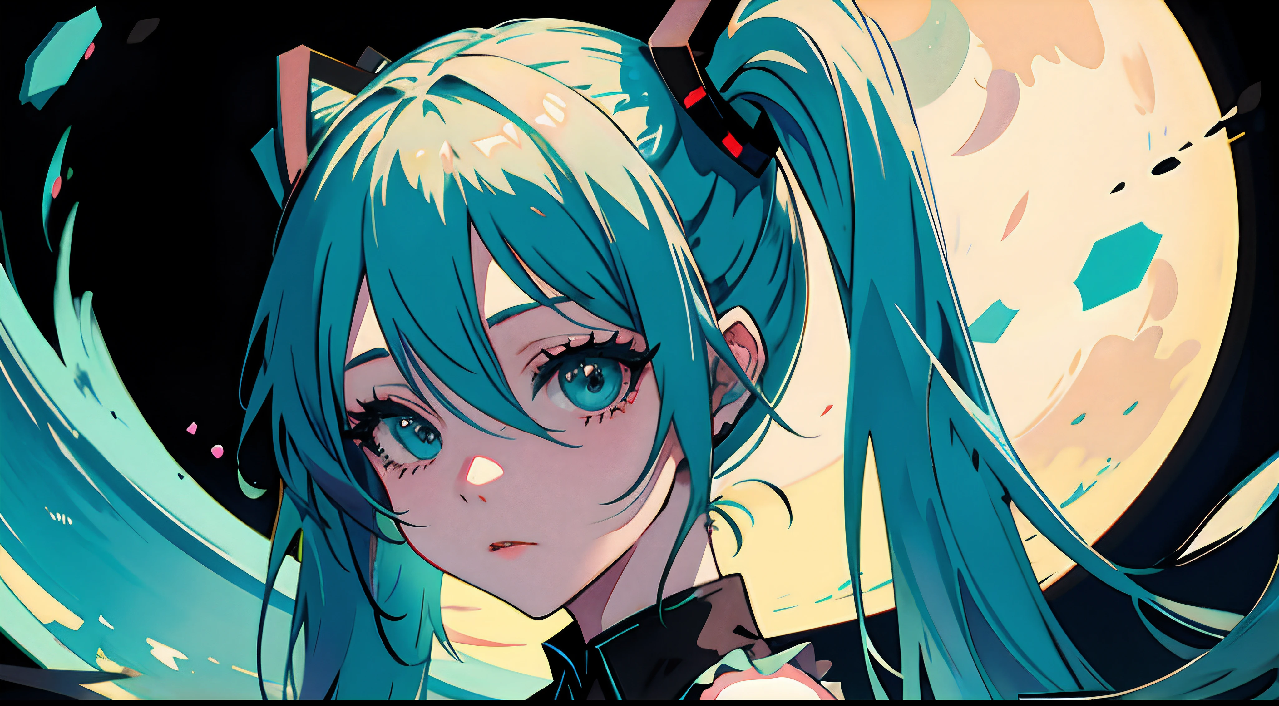 Hatsune Miku, A frown, Cara sombreada, Obra maestra, absurdos,