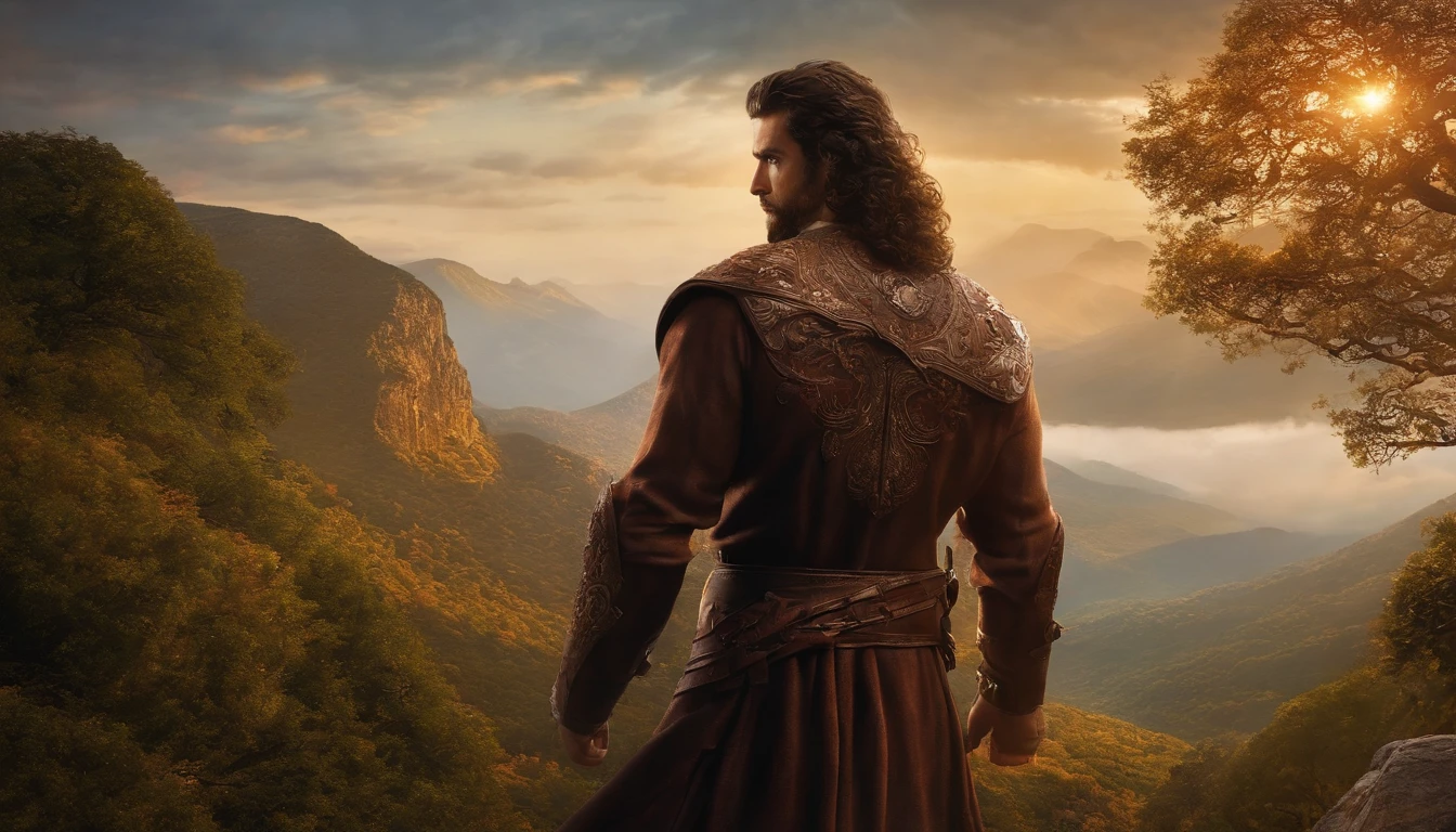 retato homem velho, hero, macho, cabelos brancos, olhso claros, Beautiful Epic, principie, mago, mantos de mago, Pintura 3D, super realista.
