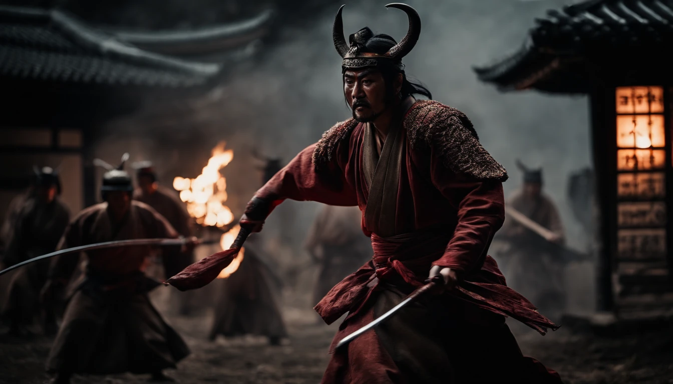 Japan folklore,Demon Slaying,The brave,fierce fighting,Bloody
