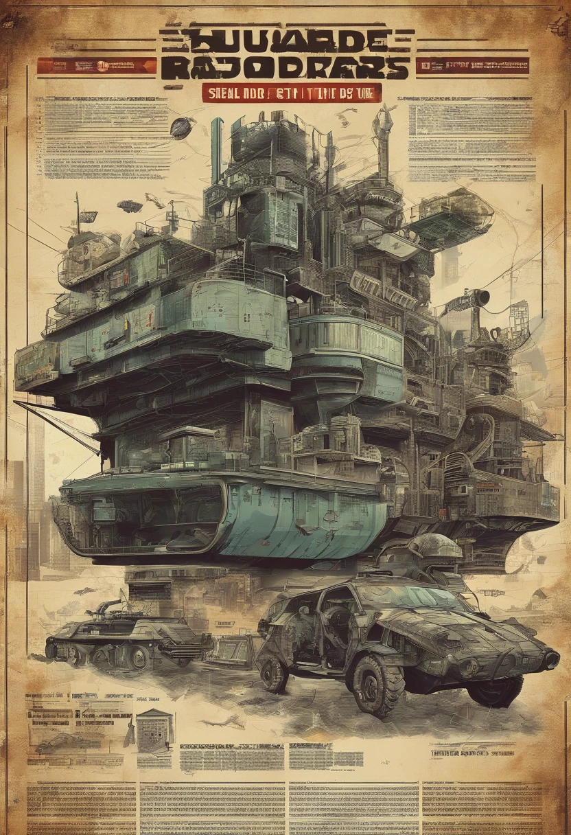 Capa de livro, scientific fiction, Post-apocalyptic, maquinas, survival, ruinas