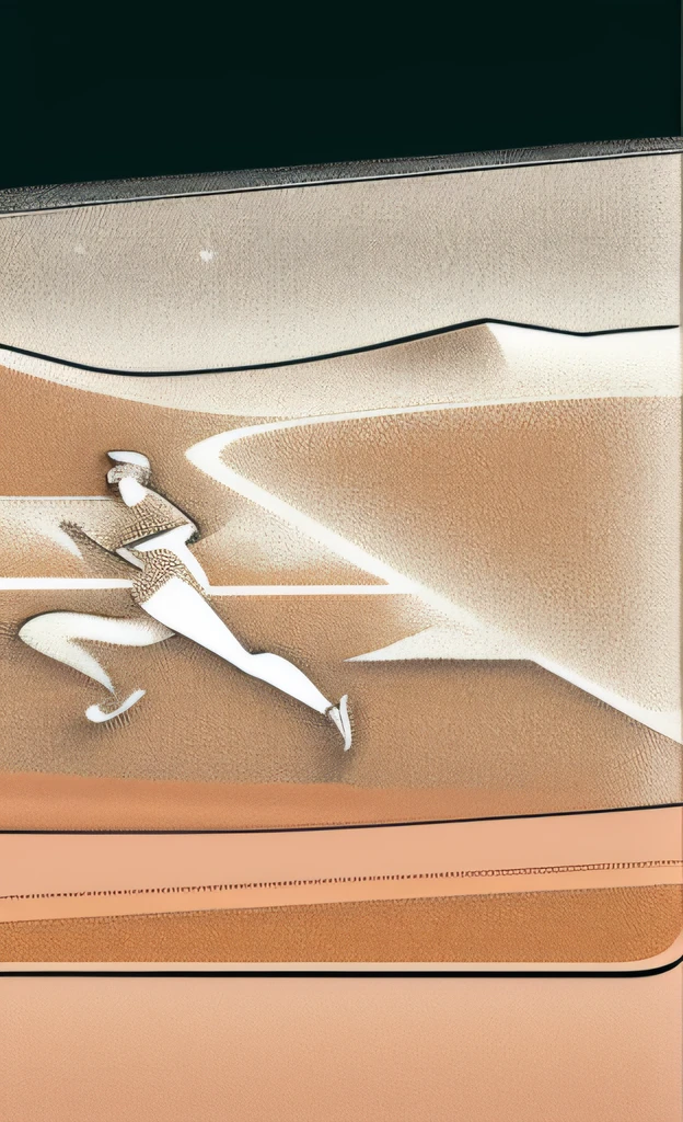 there is a man and a woman running on a beach, stylized digital illustration, an illustration, by Allen Jones, marathon race, illustration!, digital illustration, digital illustration -, mid distance, three people running a marathon, graphic illustration, middle distance, running, 5 k, 5k, stylised illustration, 2. 5 d illustration, by Steven Belledin