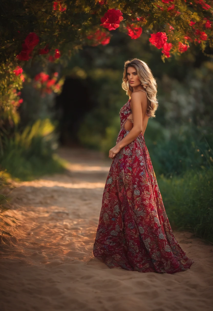 Andando igual a uma modelo