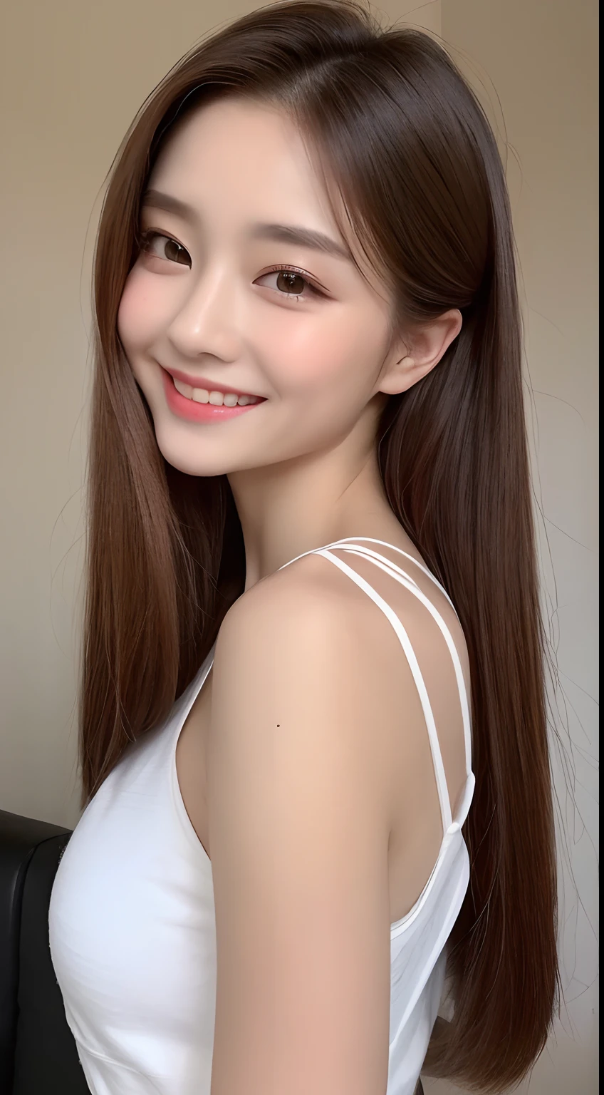 ((Best Quality, 8K, Masterpiece: 1.3)), 1girl, Slim Abs Beauty: 1.3, (Hairstyle Casual, Big Breasts: 1.2), Dress: 1.1, Super Fine Face, Delicate Eyes, Double Eyelids, Smile, Home