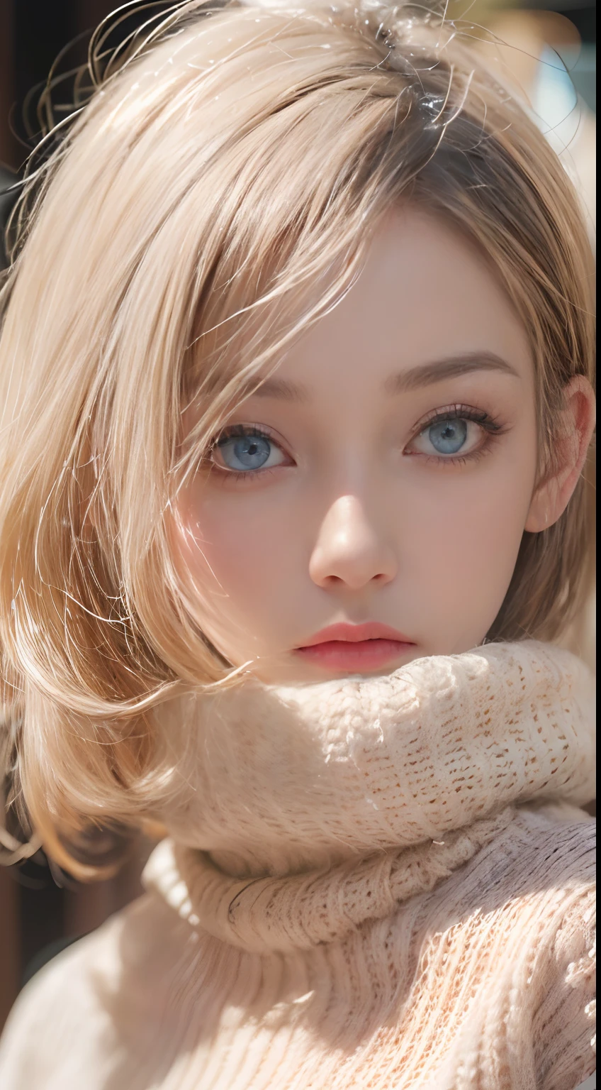 A close up of a woman with a scarf on her head - SeaArt AI