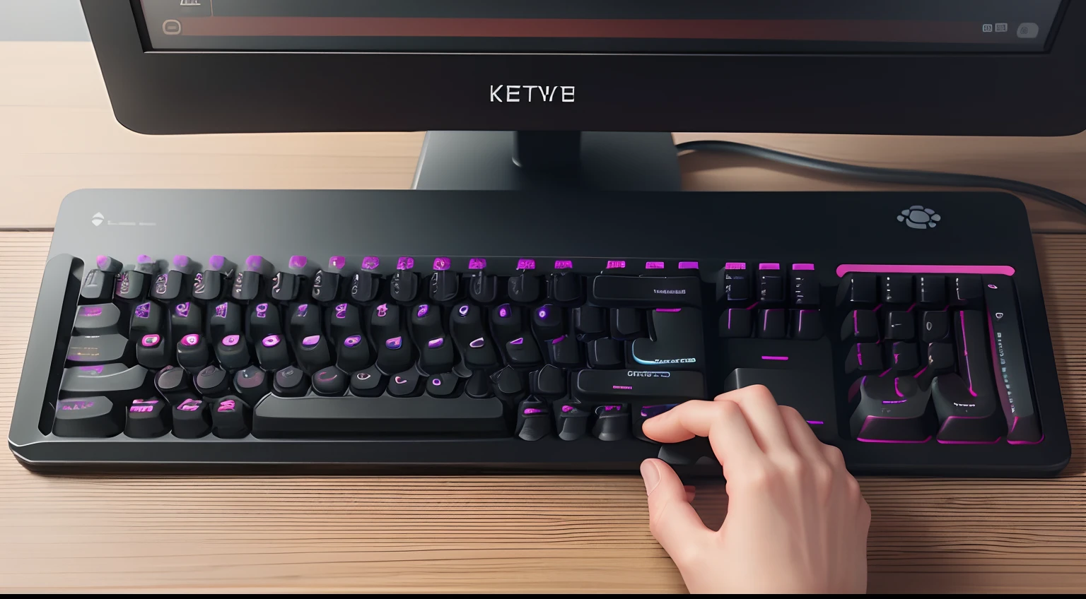 pc keyboard,Different keycaps can be used