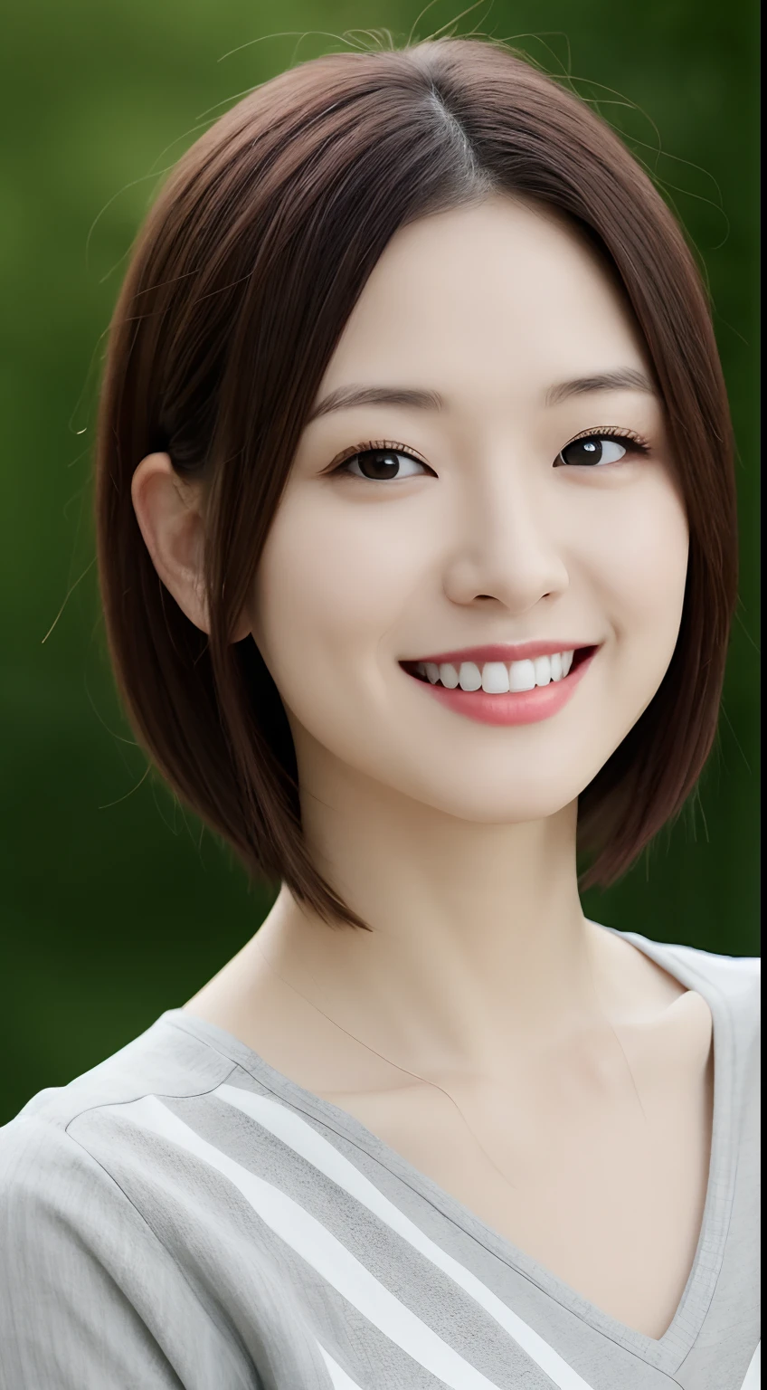 portlate、8K、hightquality、Realistic photo images、39 years old、A Japanese Lady、Neat and clean wife、Reproduce natural and realistic eyes、Japan Person Stand、small tits、Beautiful black hair、Shorthair、light make-up、octan render、beautiful lighting、Composition of the golden ratio、a smile、everyday clothes、dressed casually、Natural background、blured background。 8K、high-level image quality、Realistic photo images、A Japanese Lady、24 year old、Pure Japan human features、The upper part of the body、small tits、Light makeup、Suppin、Neat and clean beauty、Casual attire、A slight smil、A dark-haired、Small black eyes、Background bokeh