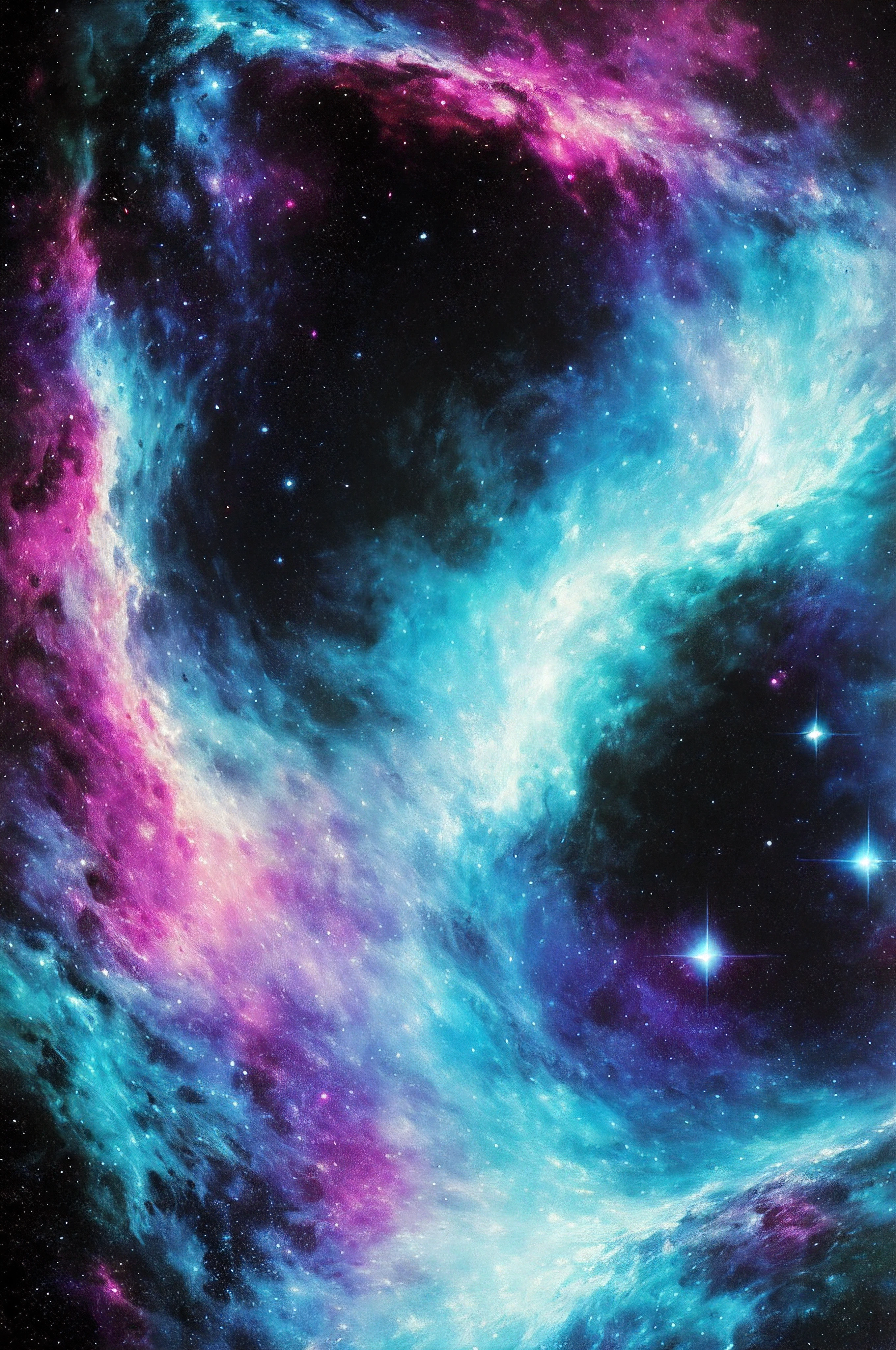 masterpiece, best quality, ultra high res, (abstract art:1.3), (dark theme:1.2), art, stylized, deep shadow, dark theme, 1girl, cosmic dress, cosmic beauty, in space, nebula