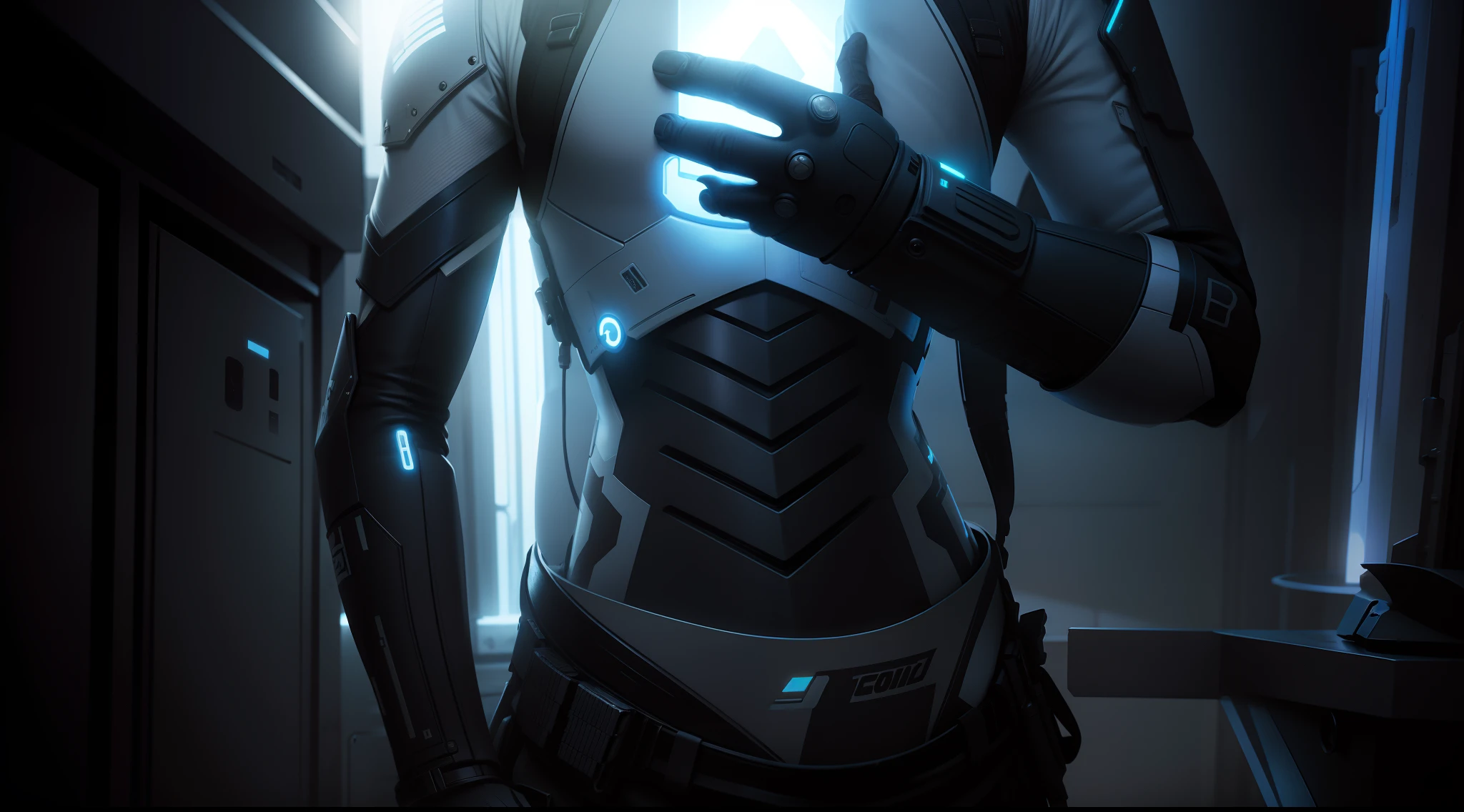 Futuristic soldier