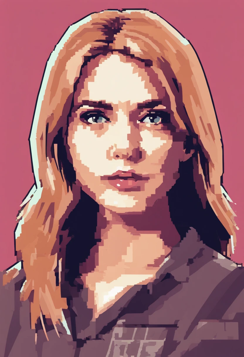 Retrato de uma mulher linda atraente, usando uma blusa de moletom,inspirada em "Karen Gillan", trending on art station, estilo de rua, Pose intimidadora, roupas com moda,