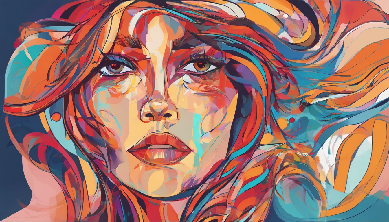 Retrato de uma mulher linda atraente, usando uma blusa de moletom，inspirada em "Karen Gillan", trending on art station, estilo de rua, Pose intimidadora, roupas com moda,