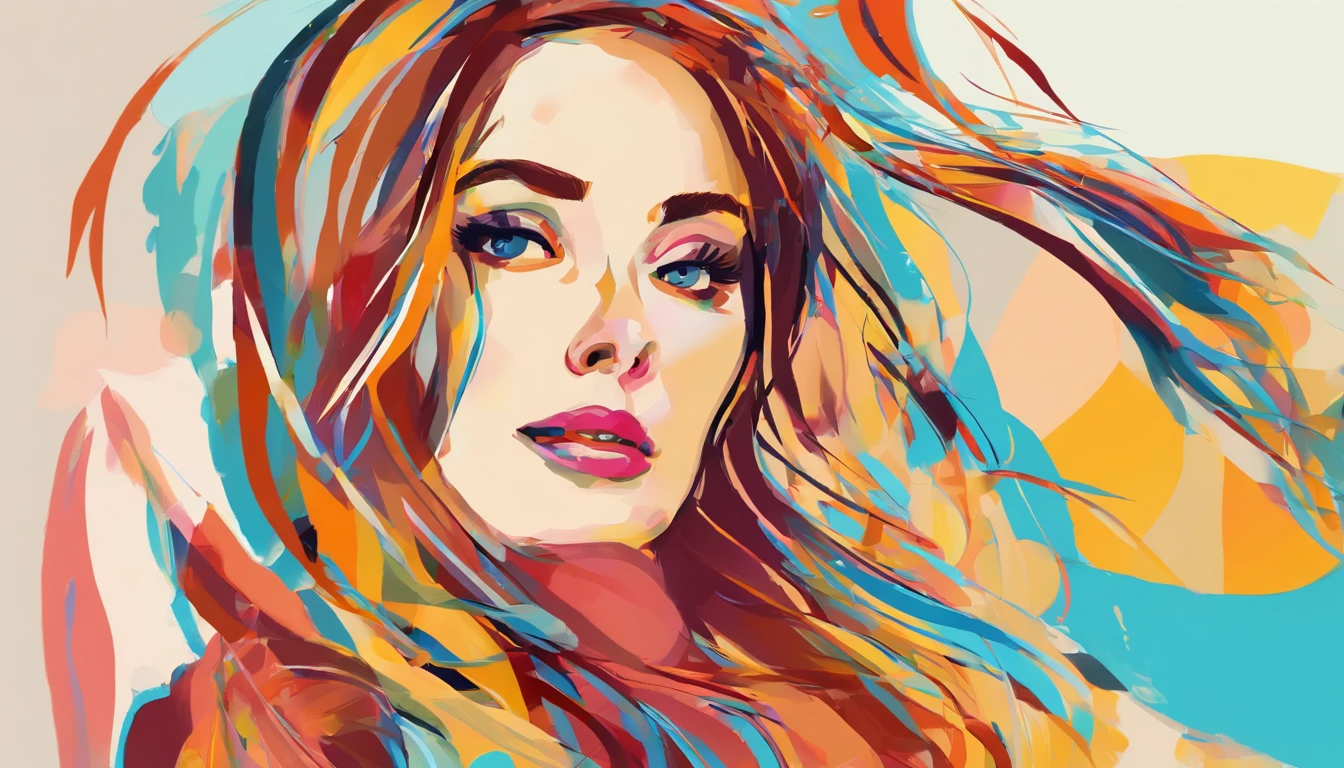 Retrato de uma mulher linda atraente, usando uma blusa de moletom，inspirada em "Karen Gillan", trending on art station, estilo de rua, Pose intimidadora, roupas com moda,