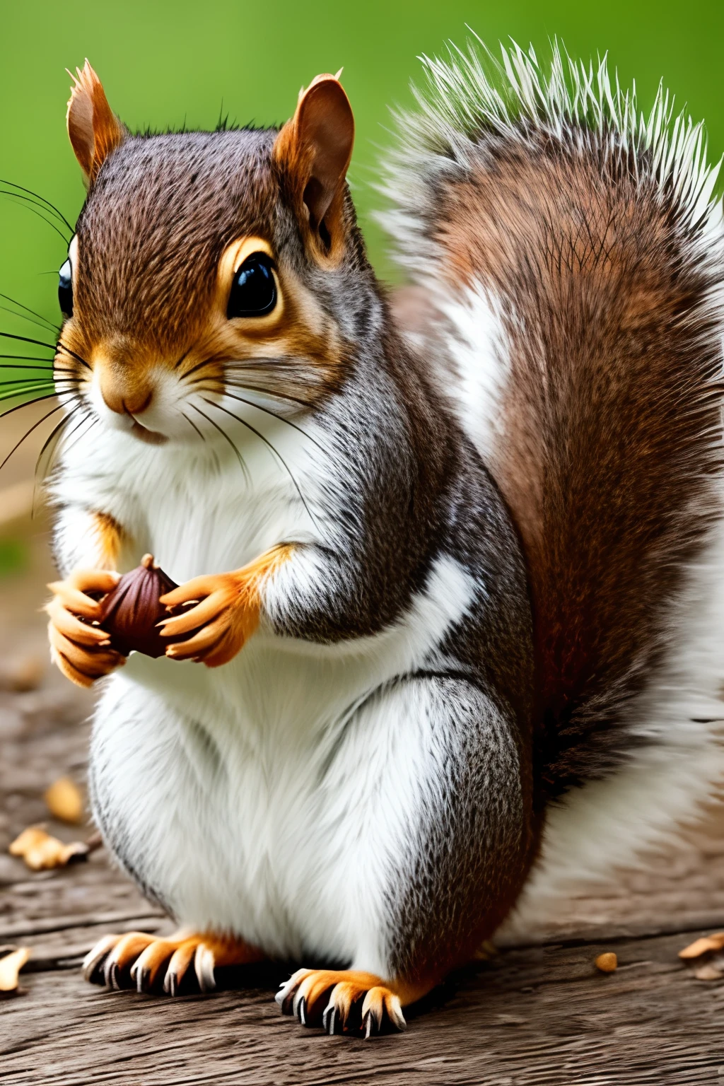 Cute squirrel、Have an acorn