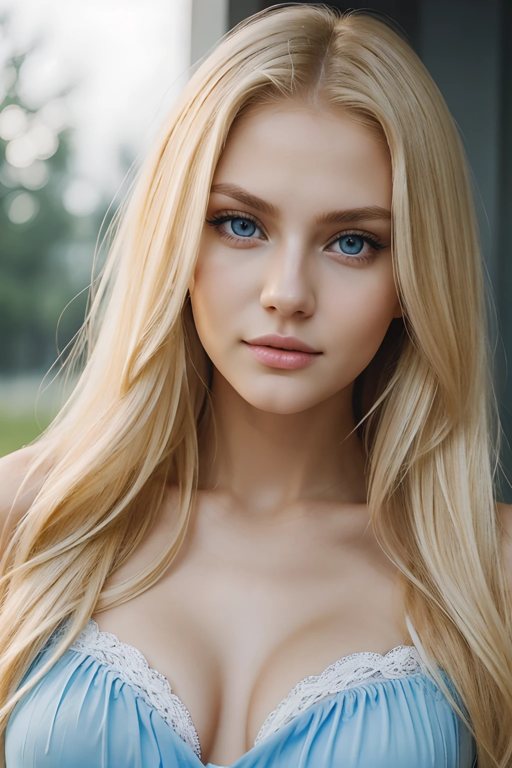 blond woman with blue eyes posing for a picture, instagram model, yelena belova, perfect face ), dasha taran, 18 years old, sexy face, gorgeous young model, long blonde hair and large eyes, angelina stroganova, beautiful model, very pretty model, russian girlfriend, anna nikonova aka newmilky, good young girl