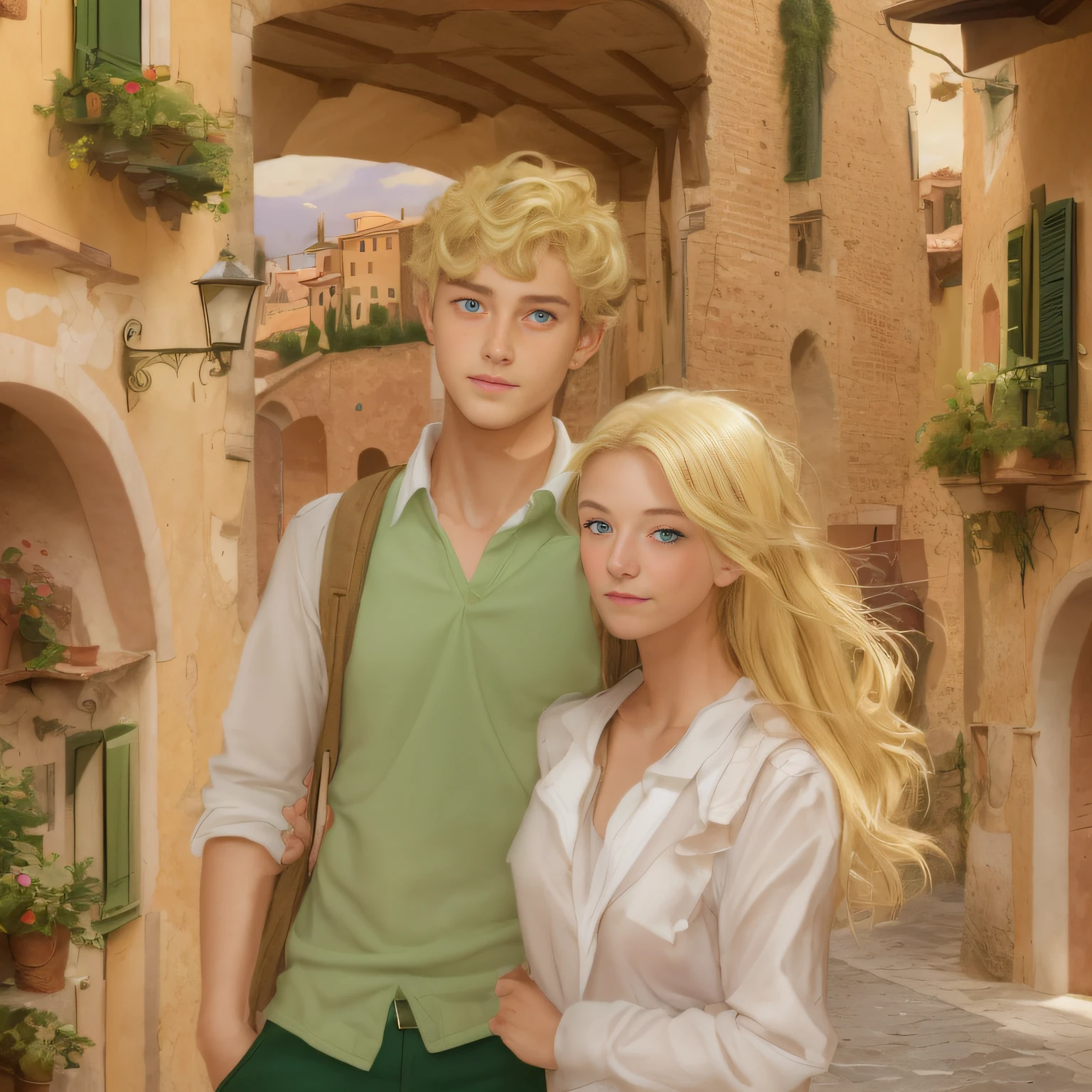 A boy travels to Italy, in the Tuscan region, to find his love he met online, a young Italian girl, blonde and with green eyes.