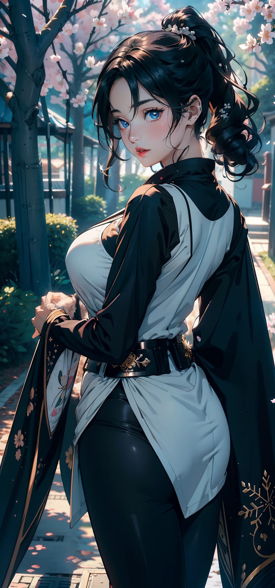 1female,45 yers old,Married Woman,熟妇,mature,plumw,extremely large bosom,Big breasts Thin waist,long leges, 独奏,(Background with:warships,the sea) She has short black hair,bobo head,,seen from the front, standing in forest, mostly cloudy sky,(((tmasterpiece),(Very detailed CG unity 8K wallpaper),best qualtiy,cinmatic lighting,detailed back ground,beatiful detailed eyes,Bright pupils,Black eyes,Snow-whiteskin,Redlip(Very fine and beautiful),(Beautiful and detailed eye description),ultra - detailed,tmasterpiece,))facing at camera,A high resolution,ultra - detailed),revealing breasts,Bare genitalia, Bulge,legs are open,Raised sexy,Camel toes,Flushed complexion,Desire for dissatisfaction,frontage,Chinese Navy(Wearing:military hat,Blue by Capelet)