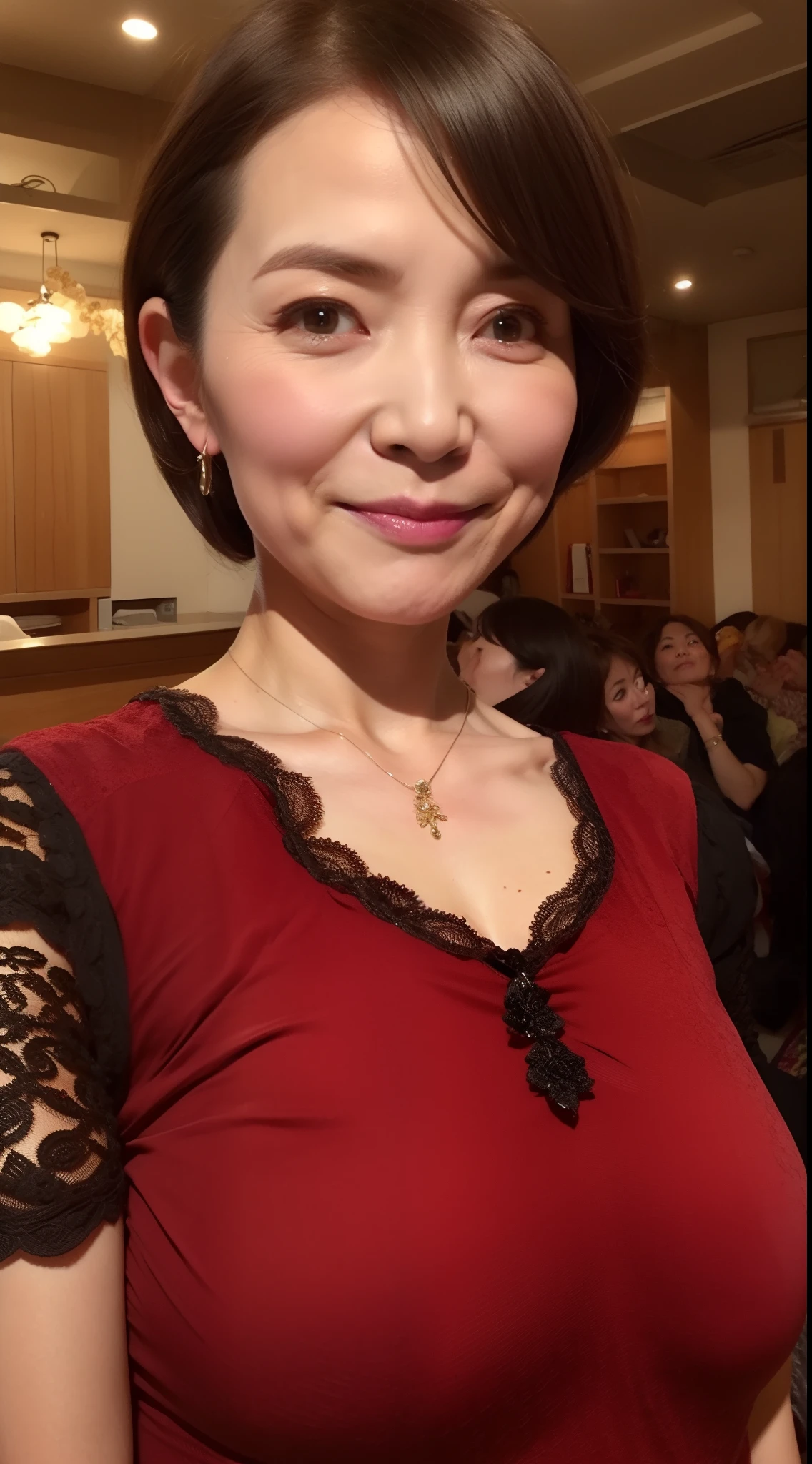 A MILF, 独奏, masutepiece, 50 years old, Bewitching, Upper body close-up,