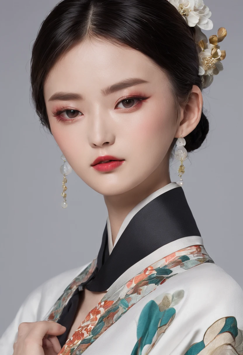 A Chinese lady,Tingting Yuli's face is cute,drowsy, belle --ar 9:16