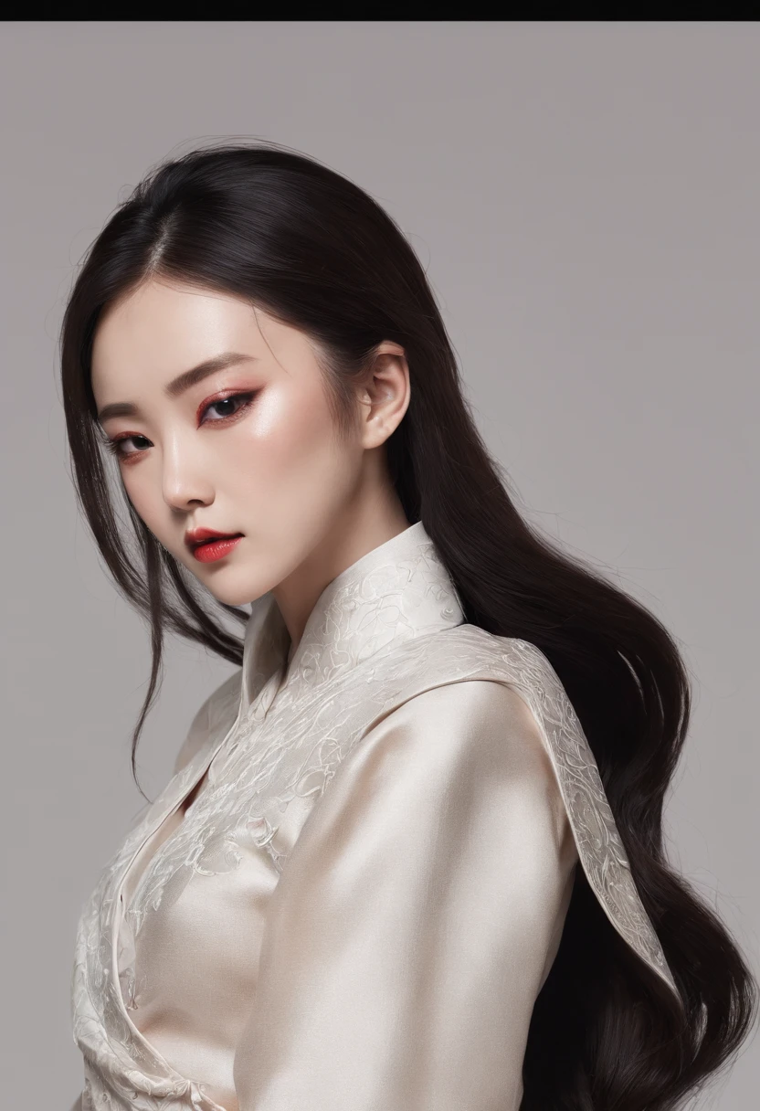 A Chinese lady,Tingting Yuli's face is cute,drowsy, belle --ar 9:16