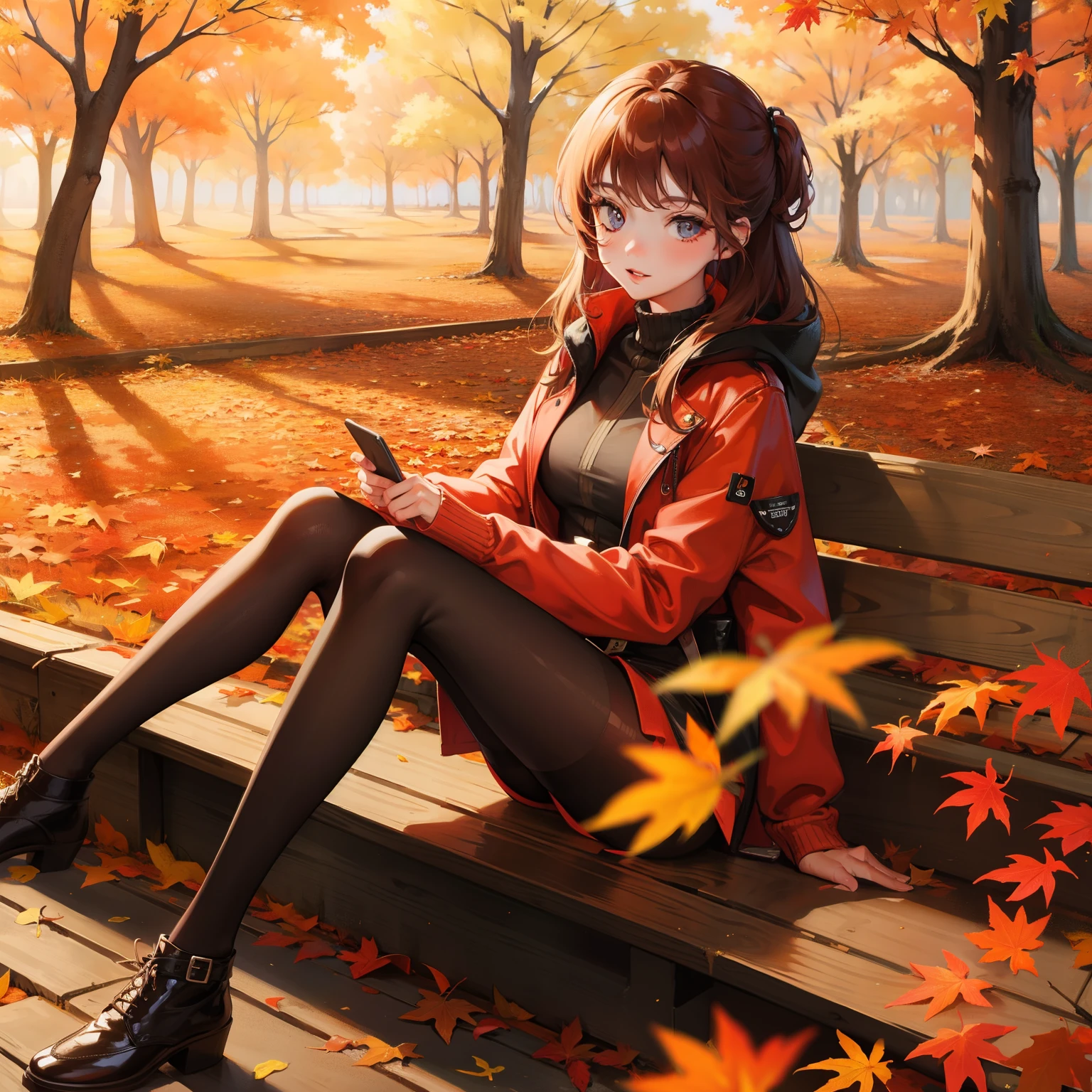 Autumn Park Beautiful Girl