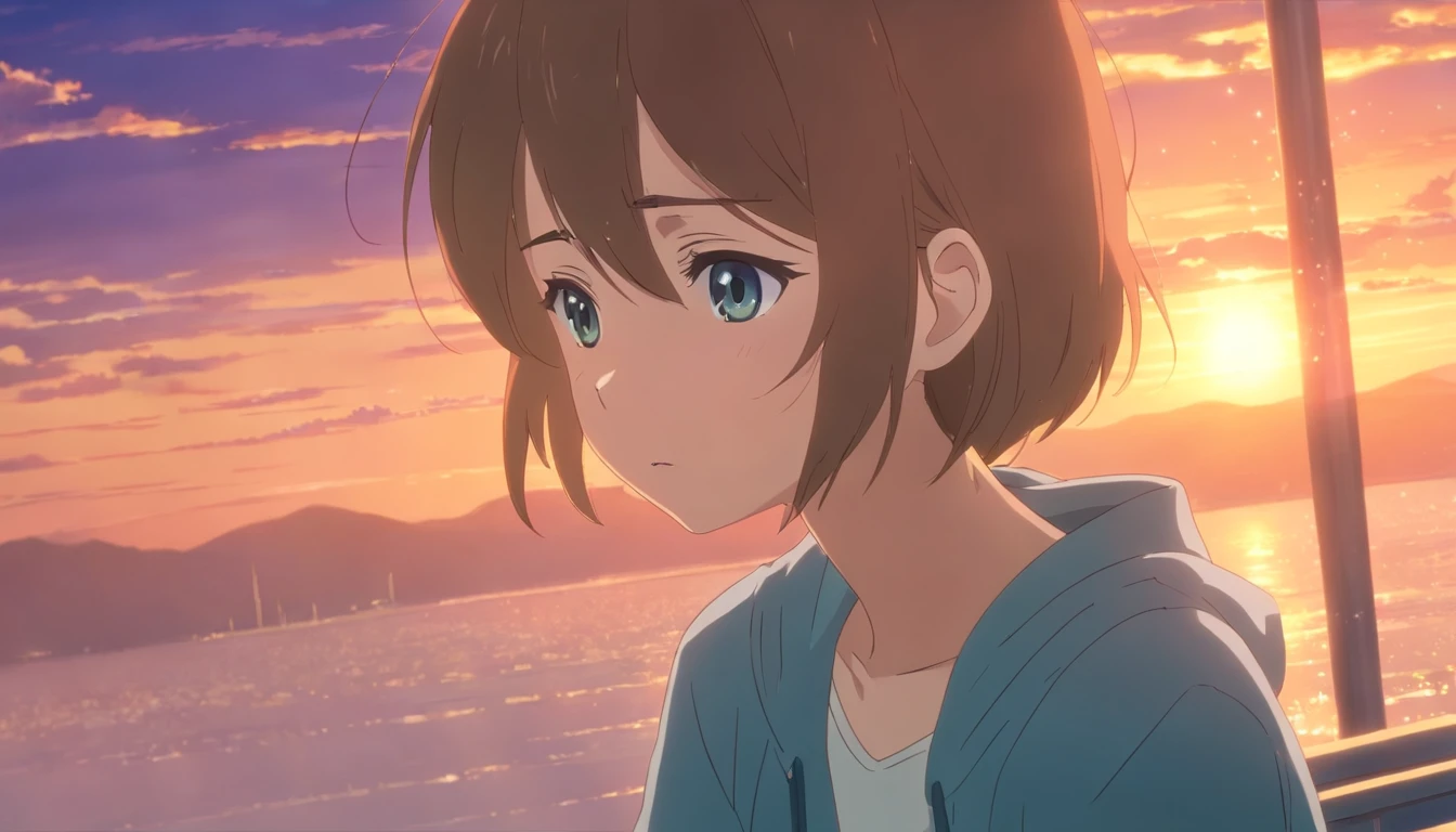 Anime girl, beautiful, crying