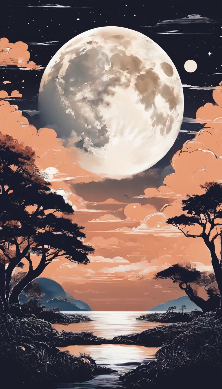 Tallest Jigao,Extremely fine,Perfect details,4K,8K,anime wallpaper,CG,moon full, lunar backdrop, moon on sky, Moonlight background, on moon, Full moon background, with full moon in the sky, moon full, The moon is in the sky, moonlit backdrop, big white moon background, Moon, moon on sky, Behind the moon,Moon in clouds,White clouds