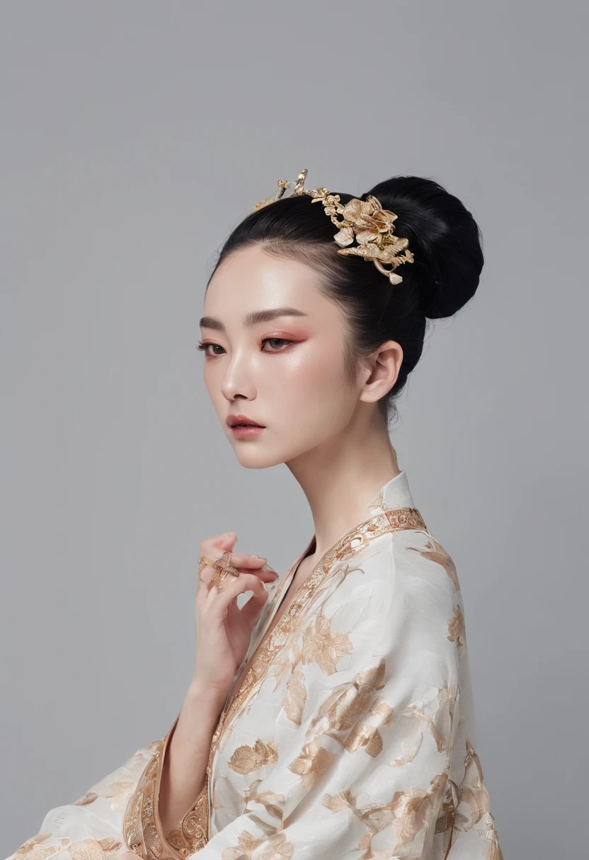 a chinese lady,Tingtingyuli's face is very cute,drowsy, belle --ar 9:16