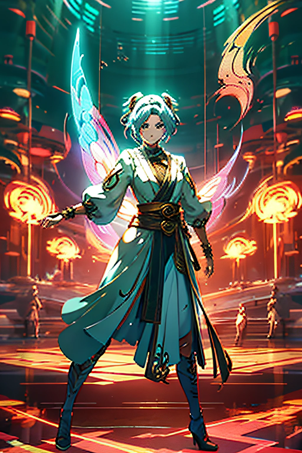 Figures stand and draw half-bodies，Fairy style，Persona cards，Master sister