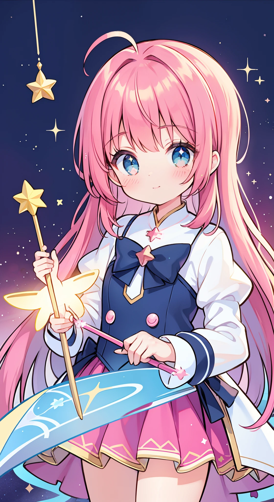 k hd,Anime girl with wand and star wand in her hand, portrait of magical girl, sparkling magical girl, magical little girl, cardcaptor sakura, pin on anime, clean and meticulous anime art, magical girl anime mahou shojo, beautiful anime art style, cute anime girl portraits, carrying a magical staff, zerochan art, lovely art style, astral fairy, Soft anime illustration