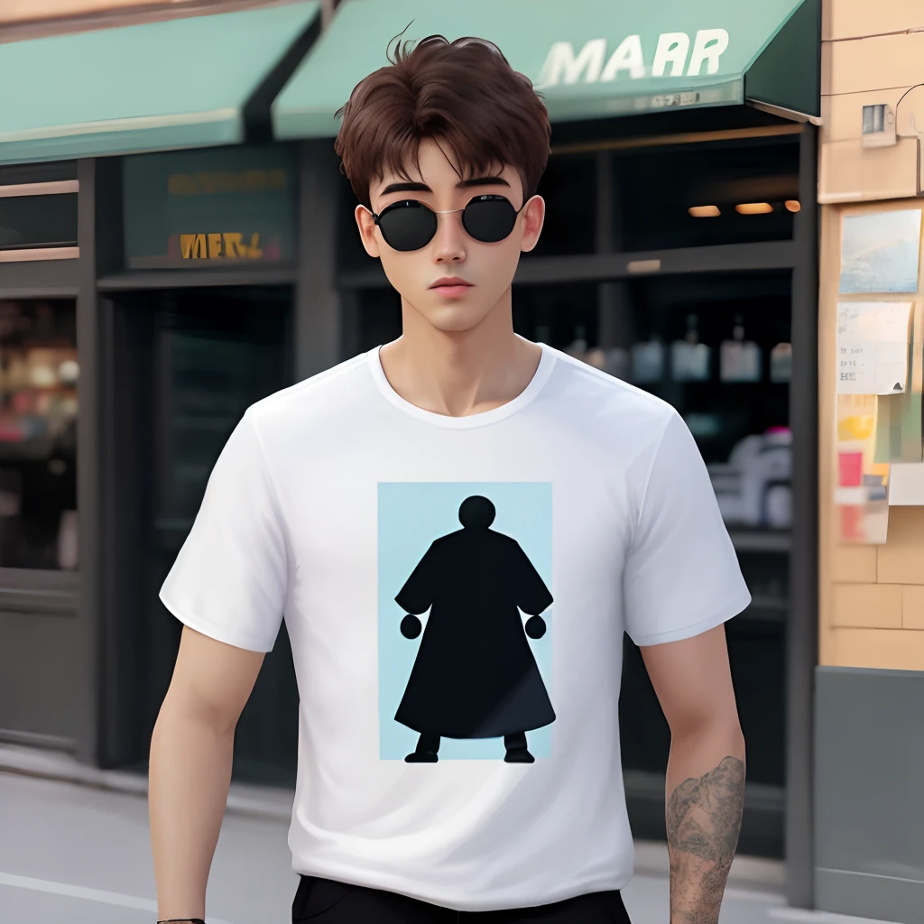 Hombre invisible con ropa de gimnacio
