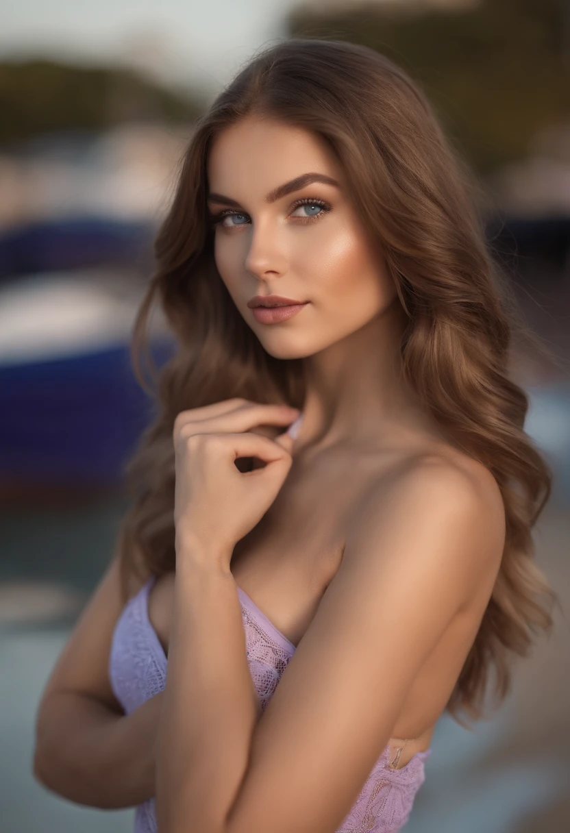 Woman with matching tank top and panties, Sexy girl with blue eyes, portrait sophie mudd, portrait corinna kopf, blonde hair and large eyes, Selfie einer jungen Frau, Augen im club Violet Myers, ohne Make-up, Natural makeup, Blick direkt in die Kamera, Gesicht mit Artgram, dezentes Make-up, Stunning full body shot, beach, Spaltung