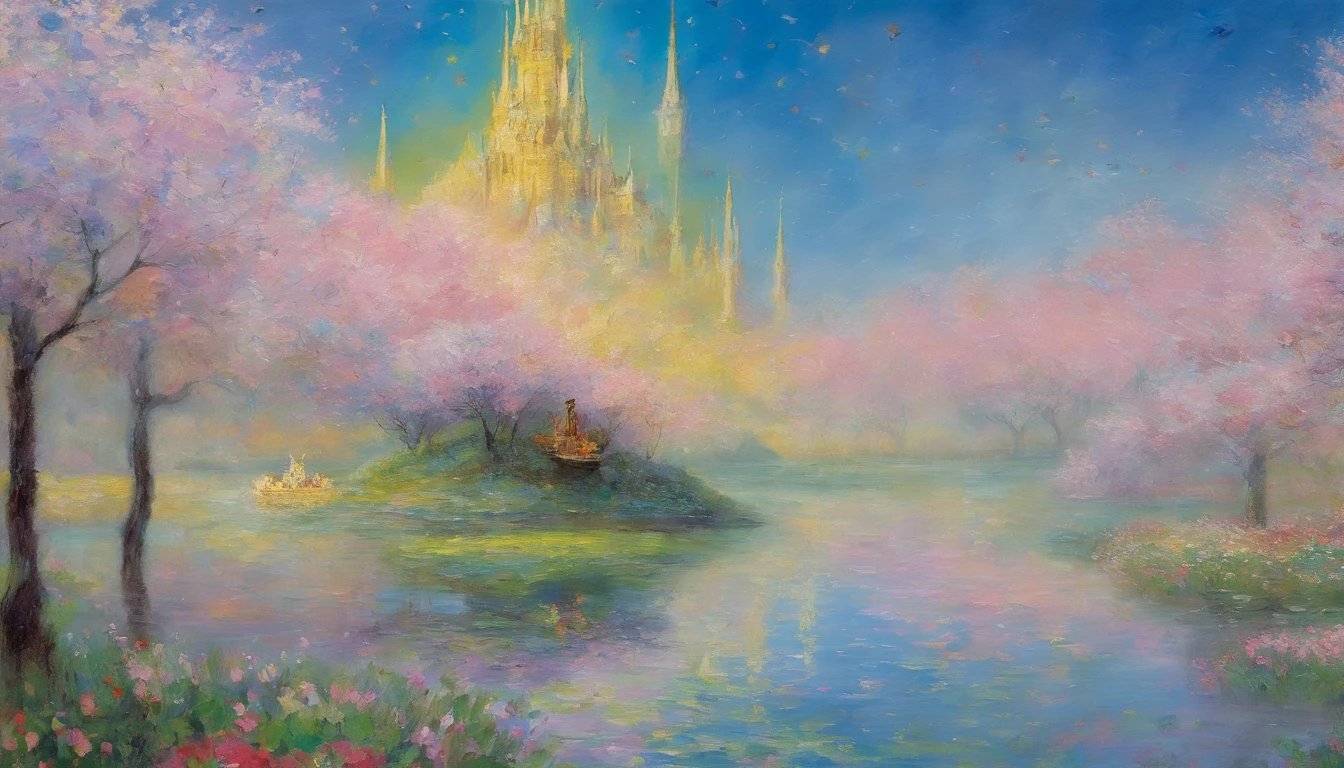 masterpiece、top-quality、Impresionismo,Paintings by professional painters,Claude Monet,Hinageshi Field