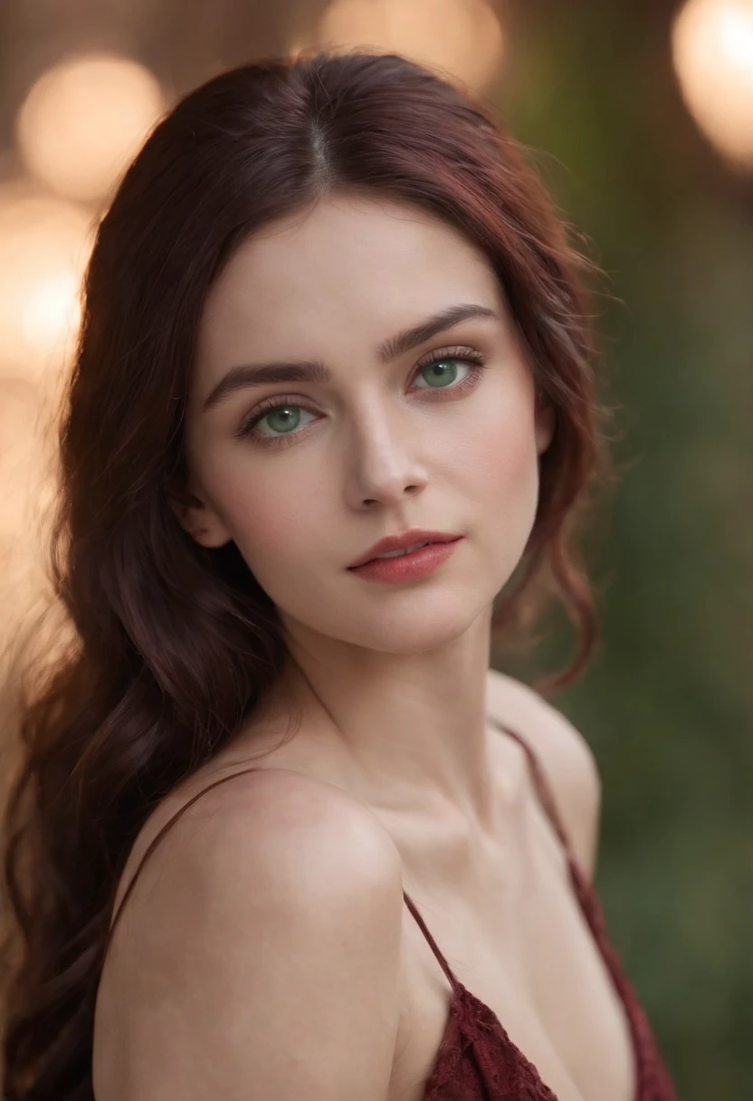(((A deep reddish scar runs on her left cheek))) light skinned, Women around 19 years old, Natural gray hair, Distinctive green eyes, Wearing a call, slender and graceful,,, Beautiful, Candlelight in a medieval atmosphere, Ultra Sharp Focus, realistic shot, Modern swimwear、Black Color (Scar:1.4)