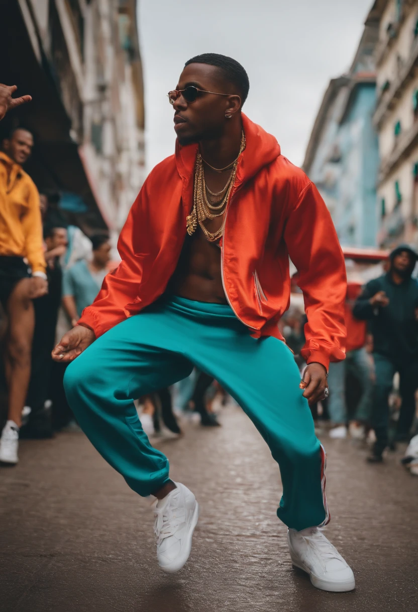 Rapper dancing in Sao Paulo