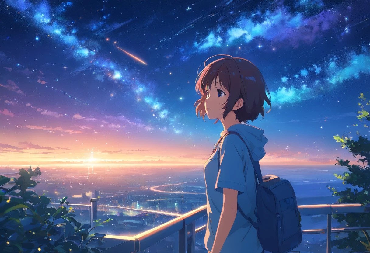 The starry sky of the entire galaxy,dream magical