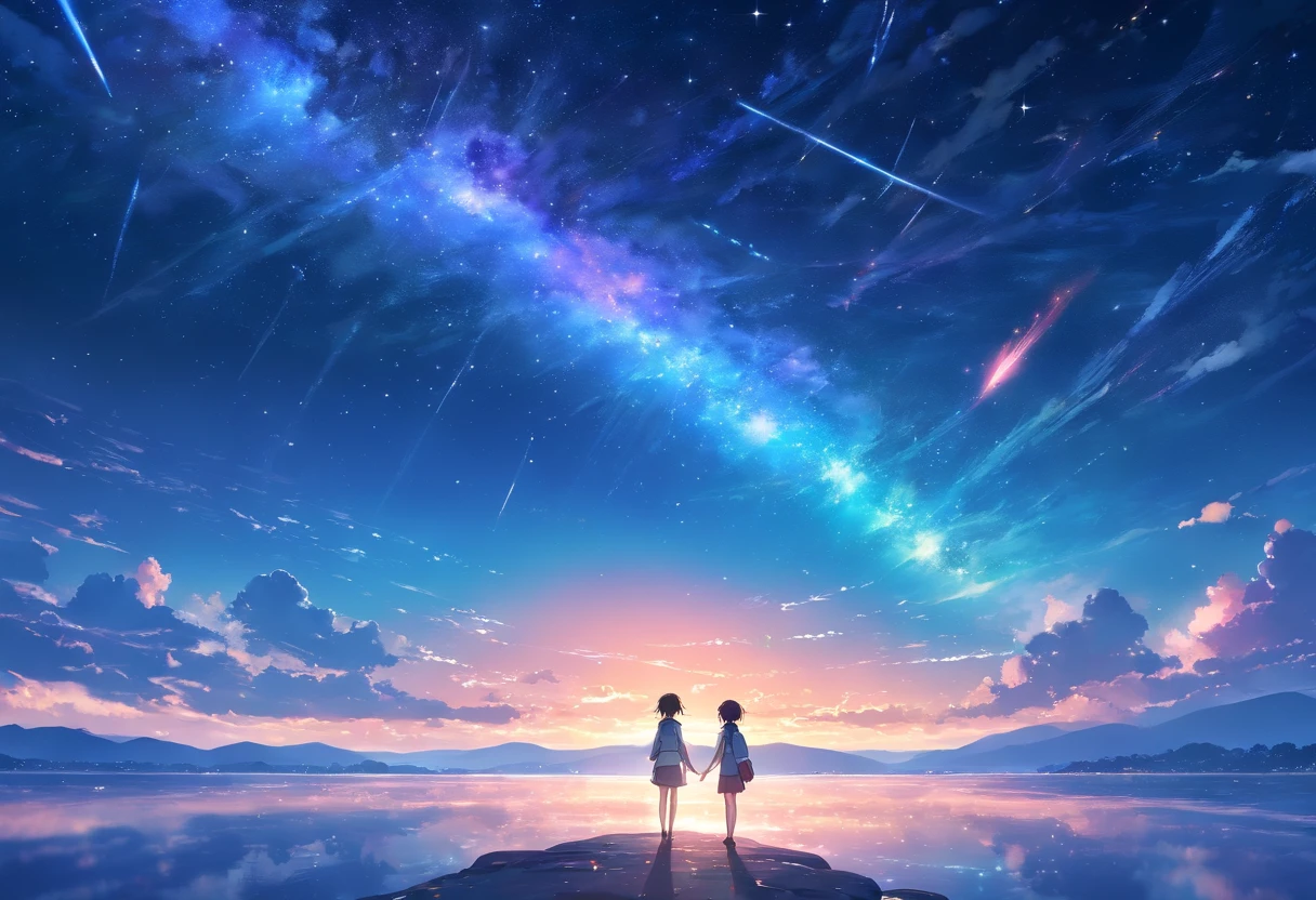 The starry sky of the entire galaxy,dream magical