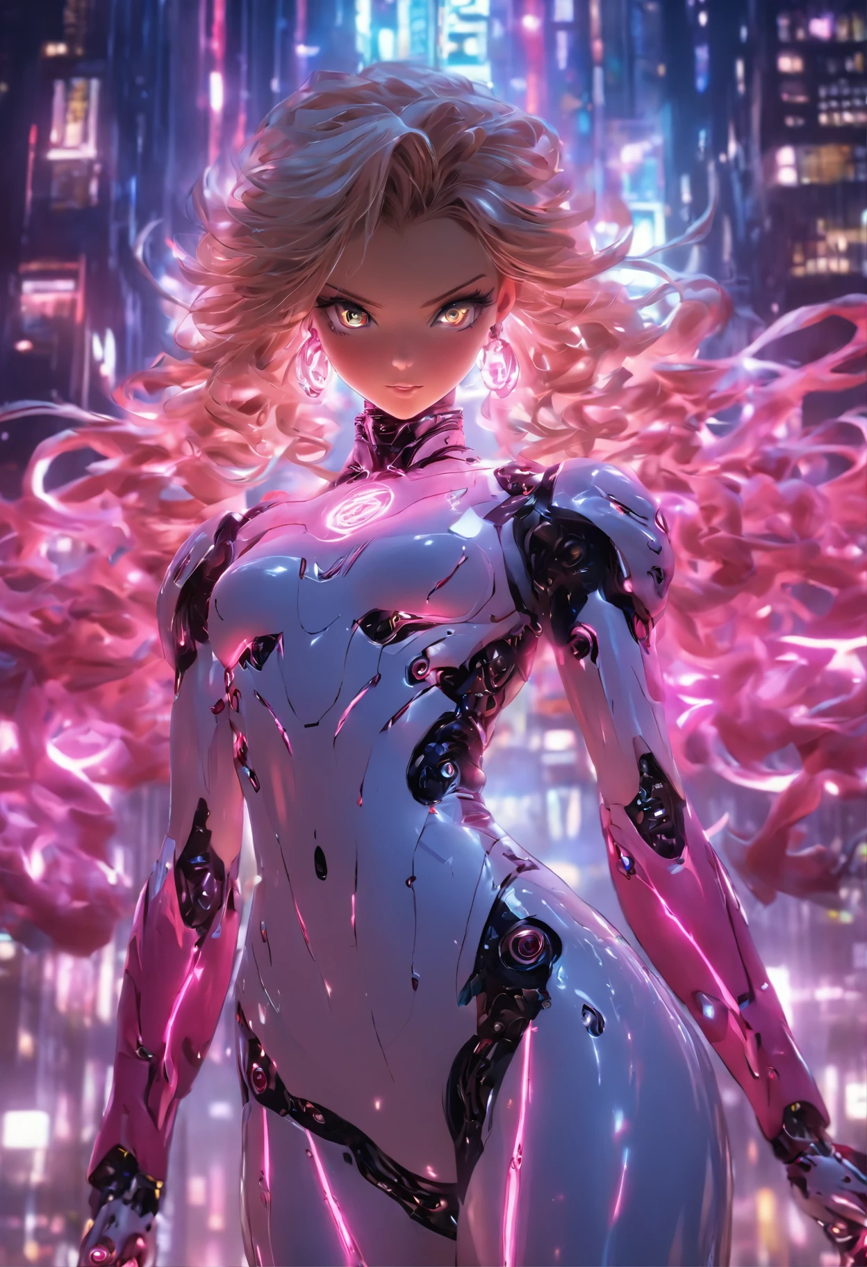(Full body shot:1.4),(wide - angle shot) (Long shot: 1.3), (Intricate details:1.4), (Masterpiece) , ((anime robots, Beautiful white-skinned puppets, angel, 1girll, magic)), (Perfect aesthetic eyes:1.3) , (Detailed eyes) , (Halo) , (Eldon ring:1.4), (Wings:1.3), Glowing, twintails hair, multicolored hair, (Anatomically correct body:1.4) , Angry, (Perfect face), Sanio Ankaragorn Majestic guardian knight | Ultra-fine robot armor | Cinematic lighting | intricate filigree metal design | 16k | Unreal Engine 5 | rendering by octane | 。.。.。.3D, (Anatomically correct :1.4), (Ultra detailed, Fantasy background, Blush, Solo, Combat posture), (Magical Circle:1.3), Lightning effects, (Ray tracing), Show your ability A.I., (Glowing eyes) , (particle glowing) , 16k wallpaper, Robot woman, Pinterres Trends, author:Nimox S..., hyper HD(RAW photo:1.2),Pink latex jumpsuit,Hollow-out on,Holt collar, latex shiny,tight-fitting,sweat leggs,White liquid, Pink body, wearing atsuko kudo latex outfit, wearing tight suit, Smooth pink skin, catsuits, Wearing latex, shiny plastic, shiny metallic glossy skin, The color of pink glow, latex outfit, chrome bodysuit, cyberpunk glossy latex suit, Shiny, futuristic glossy latex suit spread their legs M-shaped legs angry look sullenness Irritated,white liquid all over body,