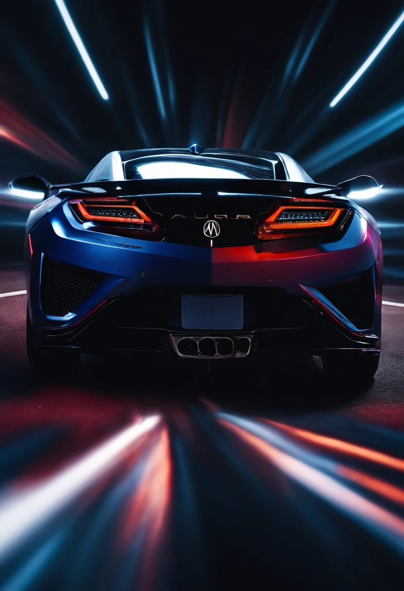 acura nsx through cosmic space in loop