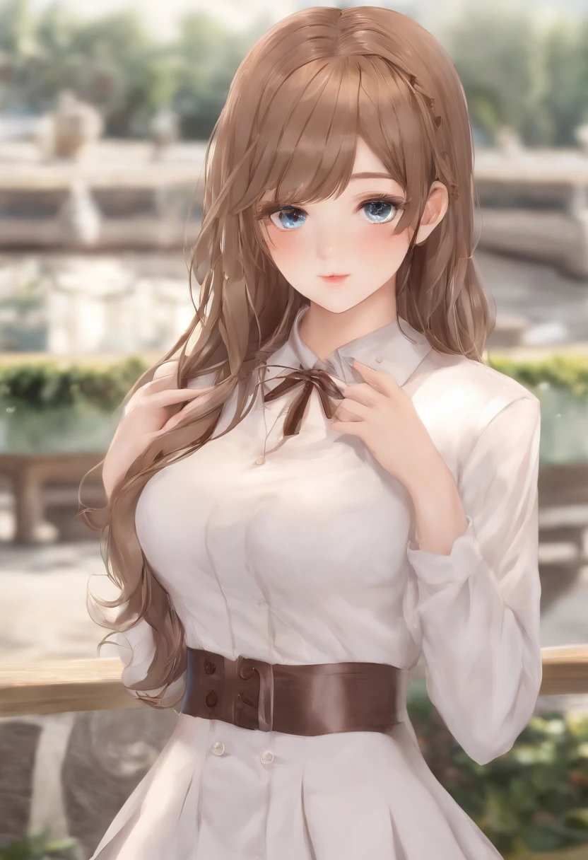 hinatha, Classroom, uniform, Highly detailed, Realistic shadows, Realistic textureLight viollet hair, blunt bangs, asymmetrical hair, hair behind ear, long hair, wavy hair, blue eyes, eyebrows behind hair, serious, facial hair, close-up, UHD, anatomically correct, textured skin, high details,爆乳,Pubic hair shows through,big cuvy hips,Dewy,with an antique feel,snowflower,with no underpants,big Bare chest,Dewy,Naked body,tit,pantyless,No underwear,Naked,don't have clothes,The stand upright open vagina,