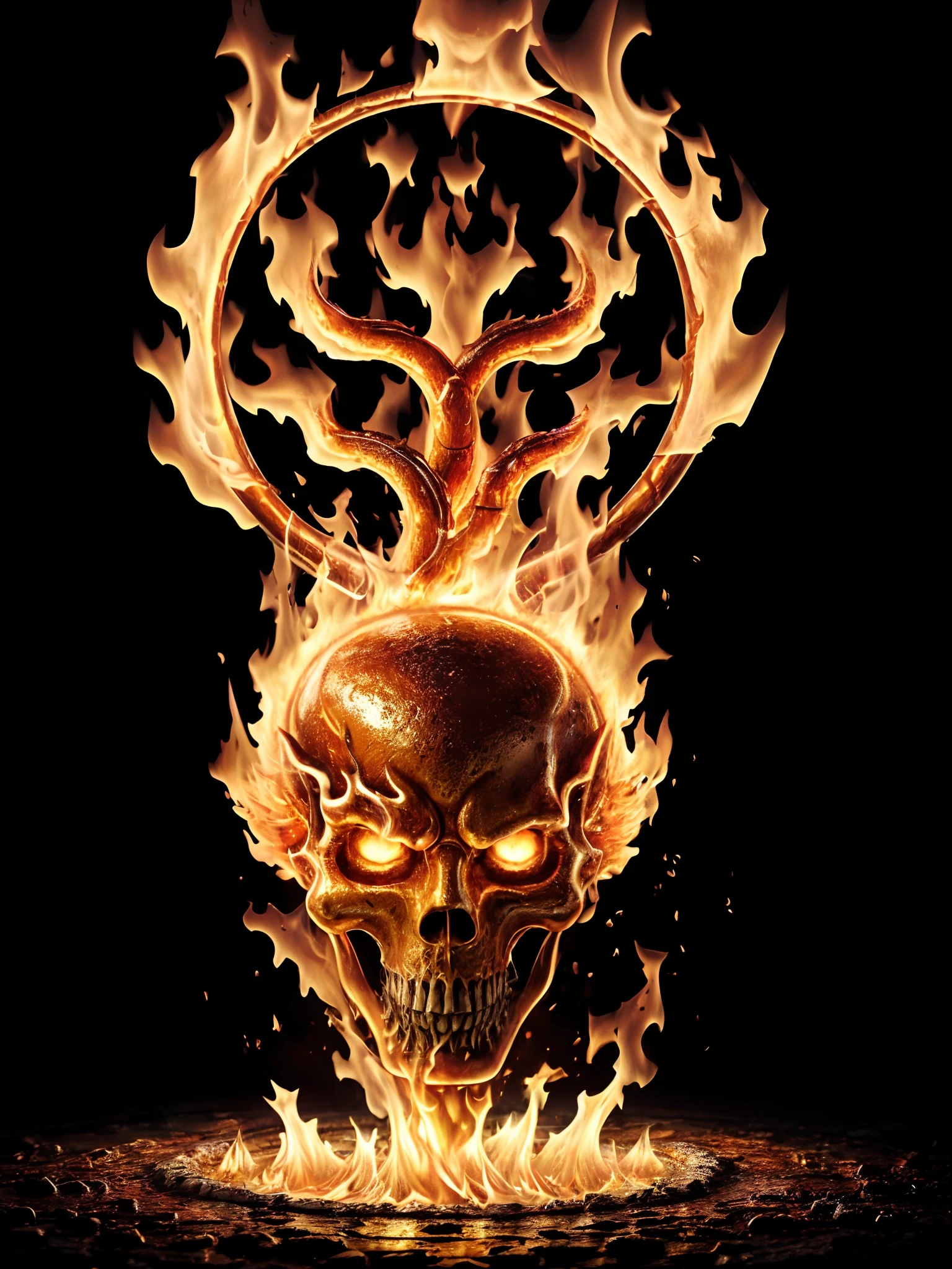 ((Best quality, 8K, Masterpiece: 1.4)),((Amazing detail: 1.3)),((illustration: 1.2)),((high resolution: 1.1)),Eldritch,Flame element, fire demon, Glowing fire element,Empty background,astral,Viscous liquid,Colorful, vapor, Perfect hand,Murderous face,