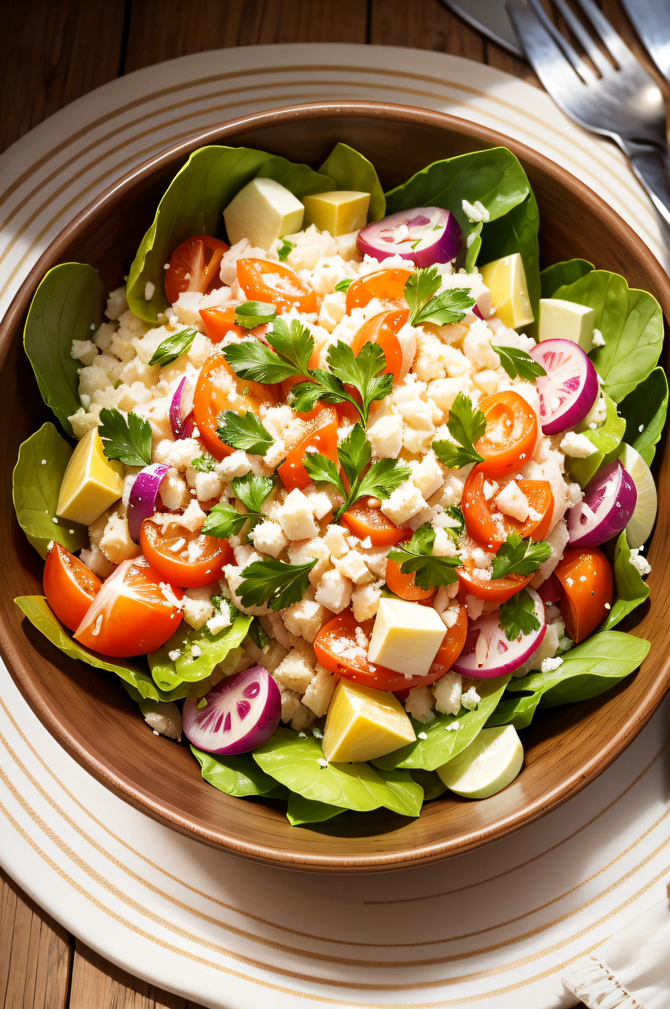 prato de salada saudavel