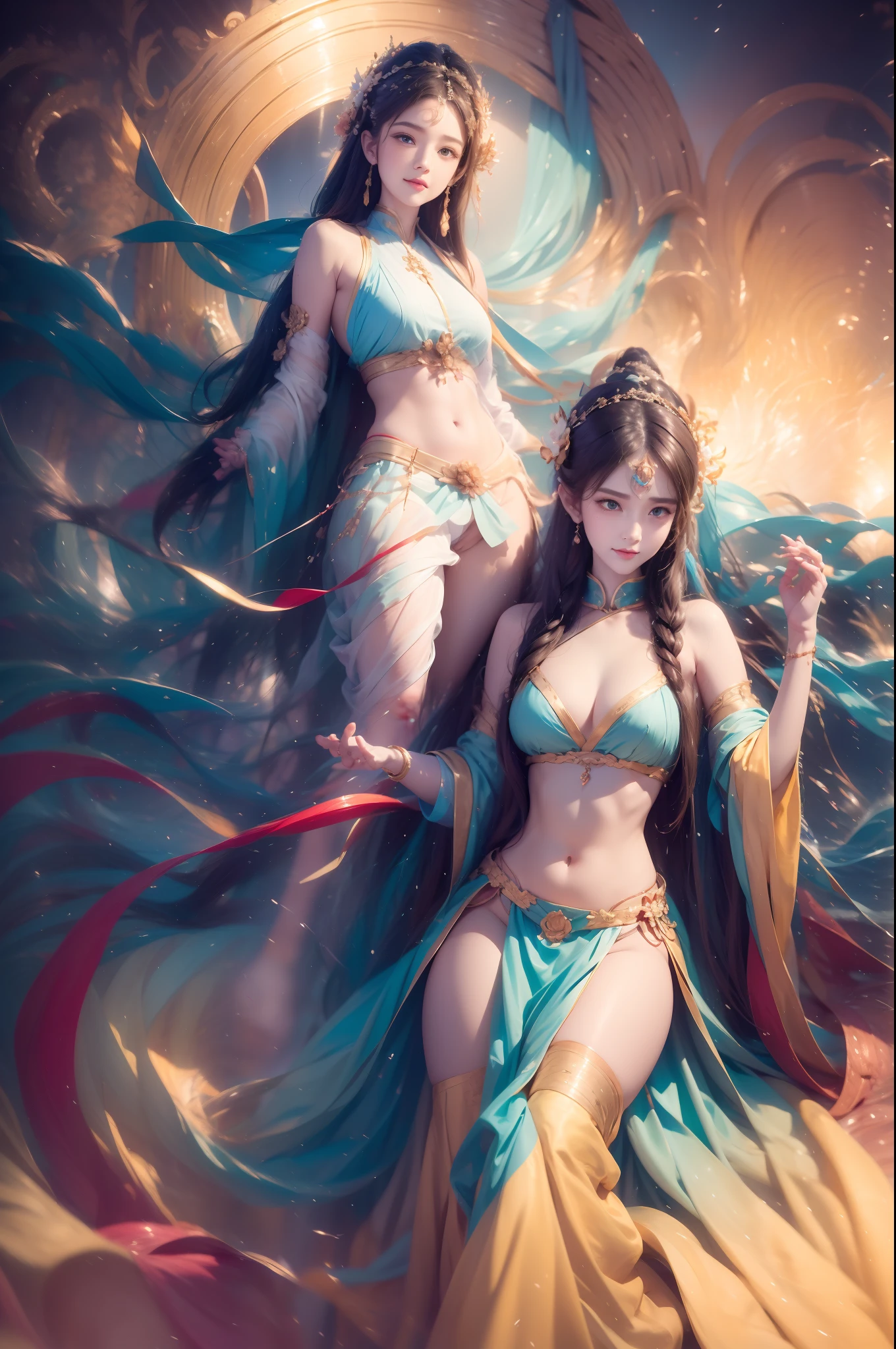 1 Gorgeous goddess of fire, (Float on fiery orange clouds); Perfect hair, perfect full lips, Delicate and perfect body, Her body is flawless, Amazing galactic garden, Background of flames, Floating on the clouds, Highly stylized features; (full bodyesbian), unsplash, Highly detailed, Digital painting, intricately detailed eyes, Colourful, Ink painting, Beautiful watercolor, Realistic, Detailed, fine art, Oil painting, Finely drawn hands; By Artgerm, by Alphonse Mucha, author:Ilya Kuvshinov sty, Paintings by Olga Shvasur, Svetlana Novykova,(In the daytime:1.8),in summer,beachside,(naturey:1.9),Very long hair,grinning smile,Raised sexy,unaligned breasts,dynamic angle,dynamicposes,exteriors,Seaside view, (RAW photogr:1.2), (realisticlying:1.4), absurderes, Incredibly Ridiculous res, hugefilesize , ultra - detailed, A high resolution, The is very detailed, best qualtiy , tmasterpiece, illustratio, Extremely refined and beautiful, The is very detailed, CG ,Solidarity , 8k 壁纸, astounding, finedetail, tmasterpiece, best qualtiy,PureErosFace_V1,Urzang-6500-V1 Edition.1,